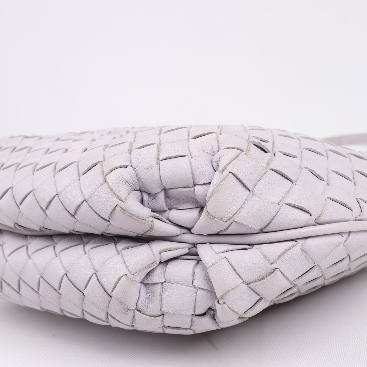 Bottega Veneta Intrecciato Leather Shoulder Bag in Light Purple