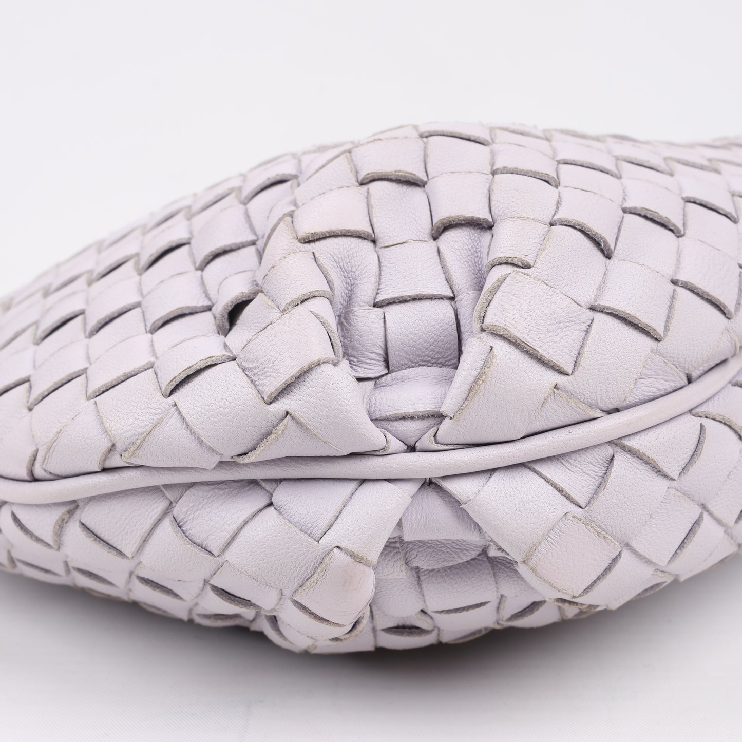 Bottega Veneta Intrecciato Leather Shoulder Bag in Light Purple