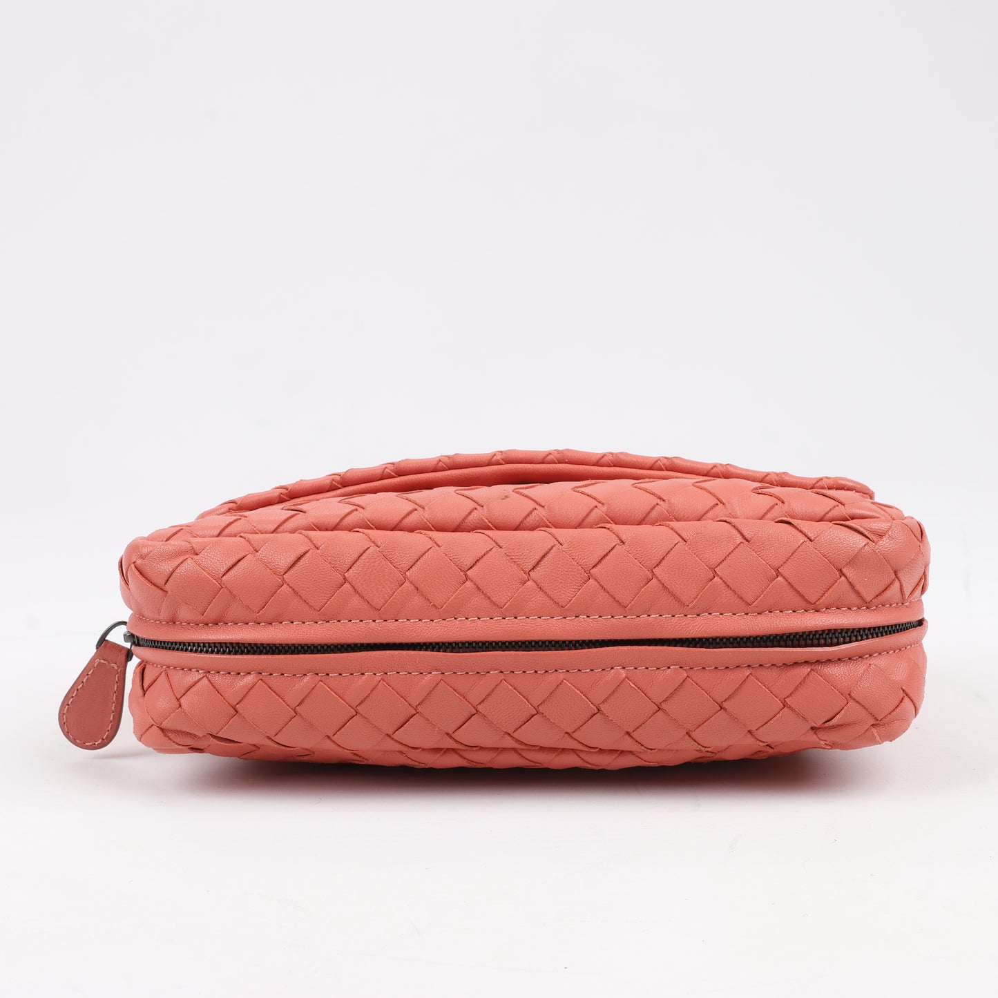 BOTTEGA VENETA Intrecciato Leather Chain Shoulder Bag in Pink