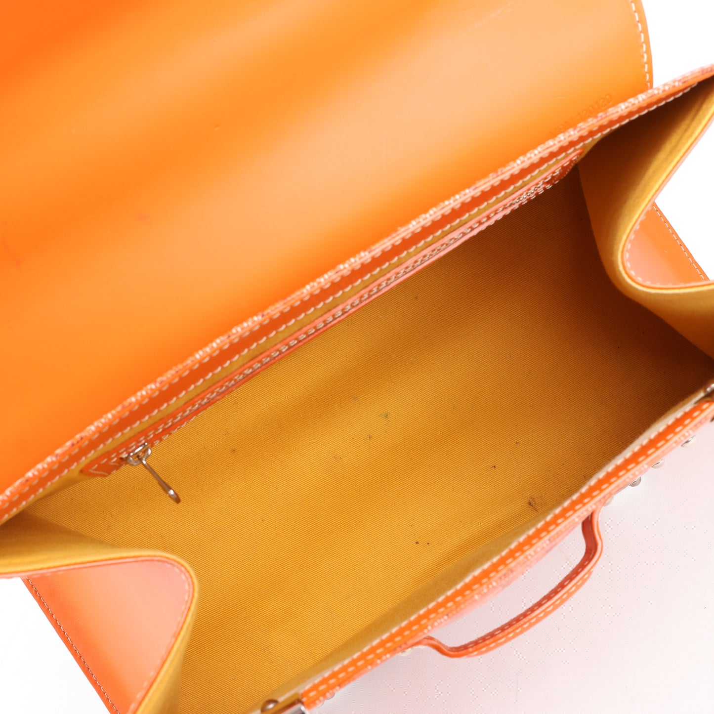 Goyard Saigon GM PVC & Leather Handbag in Orange