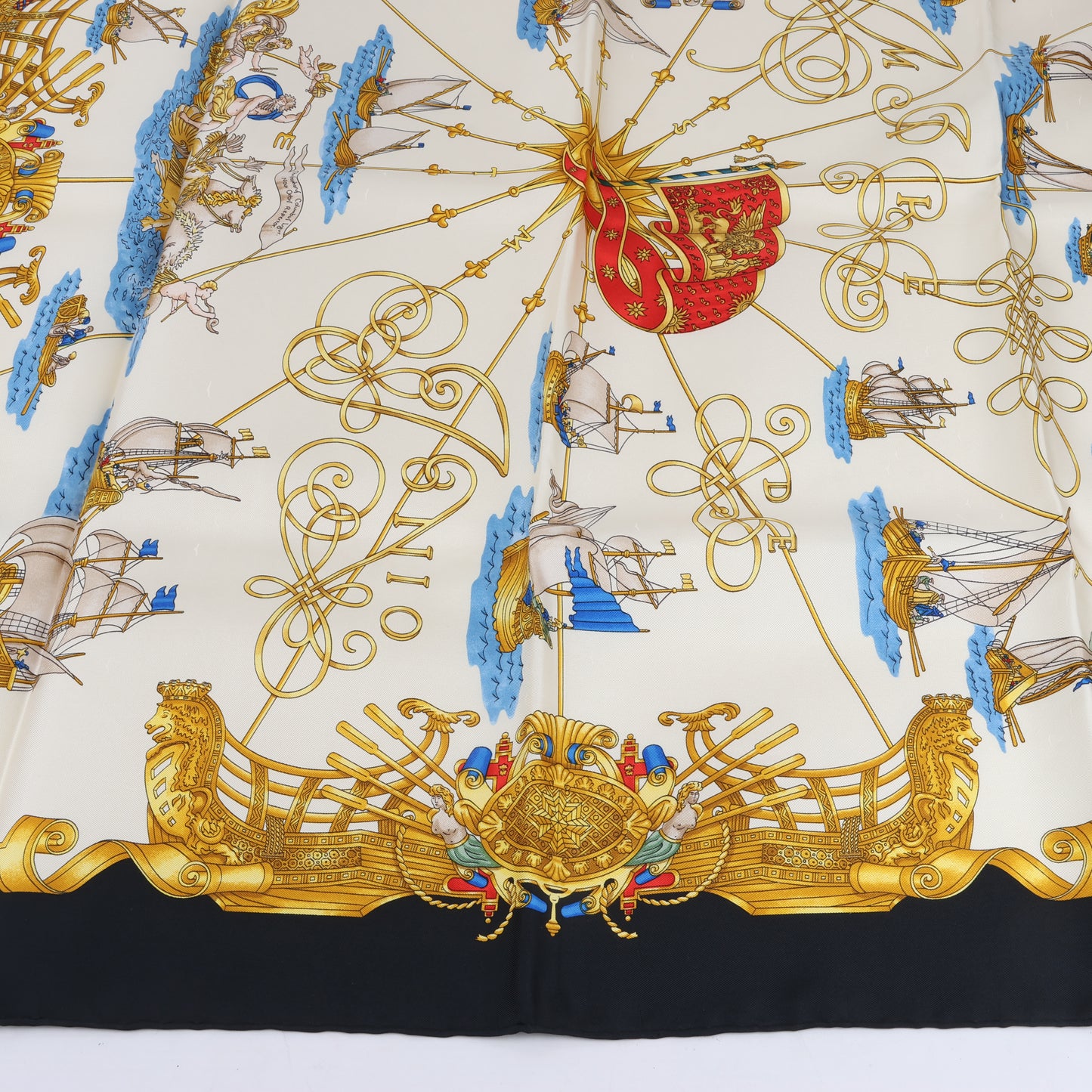 Hermes Carré 90 "VOILES DE LUMIERE" 100% Silk Scarf