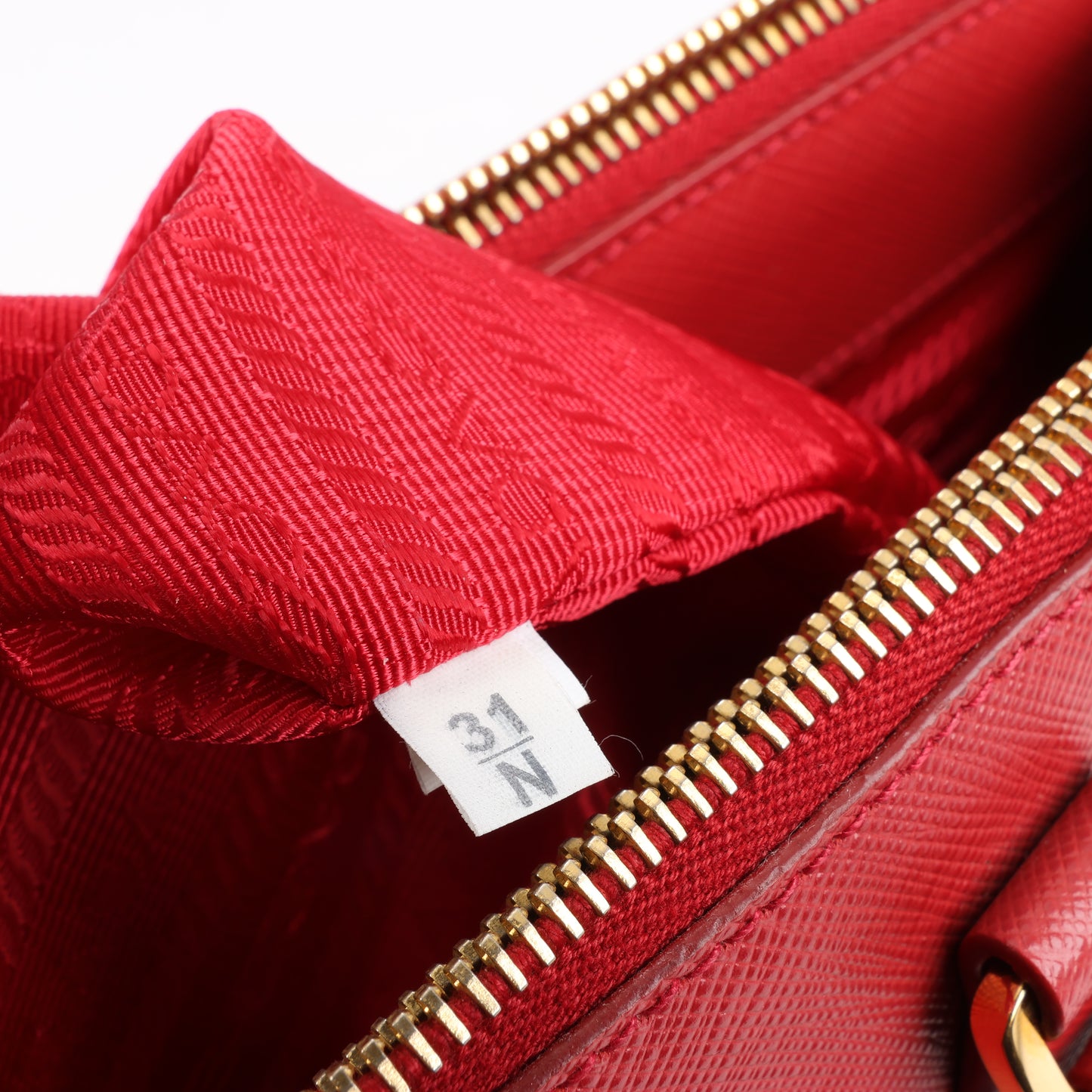 Prada Galleria Saffiano Lux Leather Handag in Red