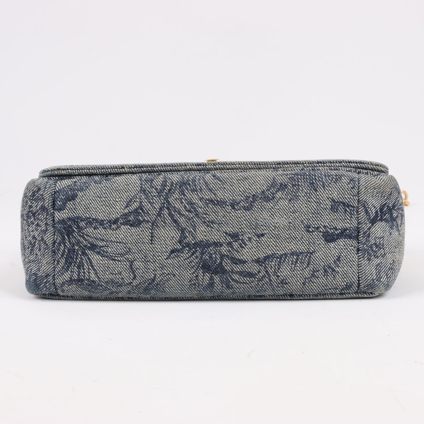 Christian Dior Caro Denim Chain Shoulder Bag in Blue
