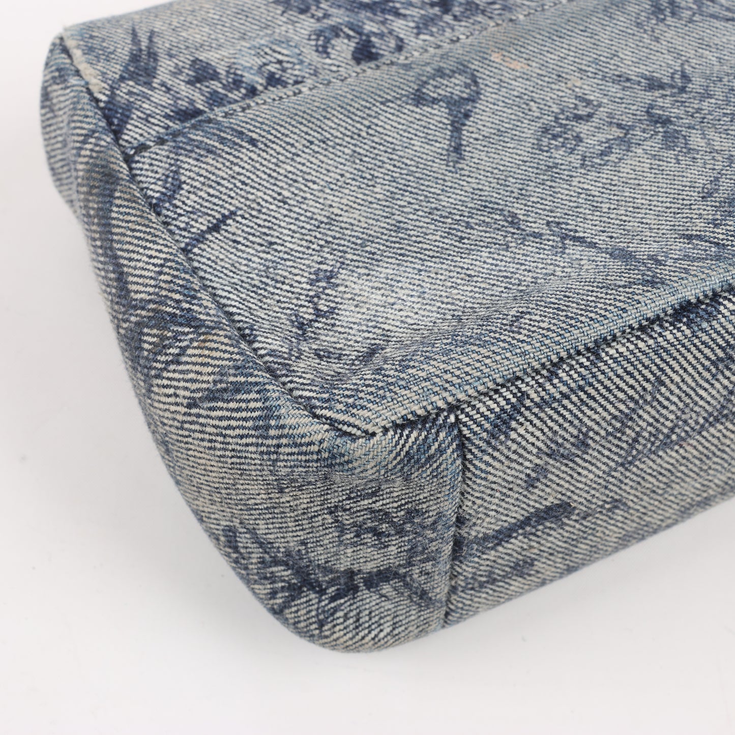 Christian Dior Caro Denim Chain Shoulder Bag in Blue