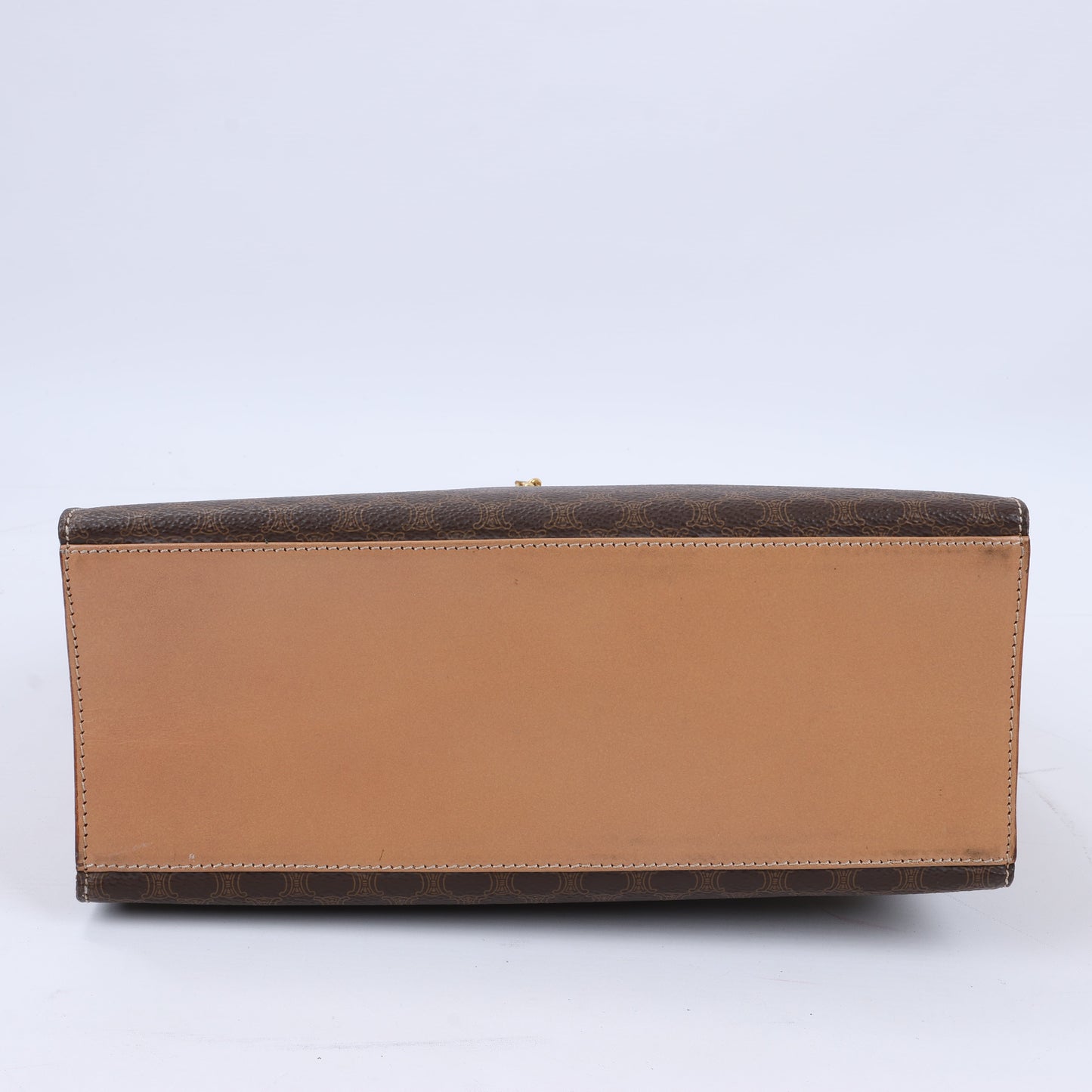 CELINE Macadam Handtasche aus PVC und Leder in Braun
