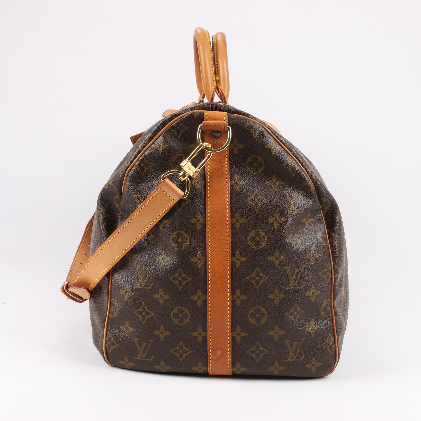 Louis Vuitton Monogram Canvas Keepall Bandoulière 55 Travel Bag M41414
