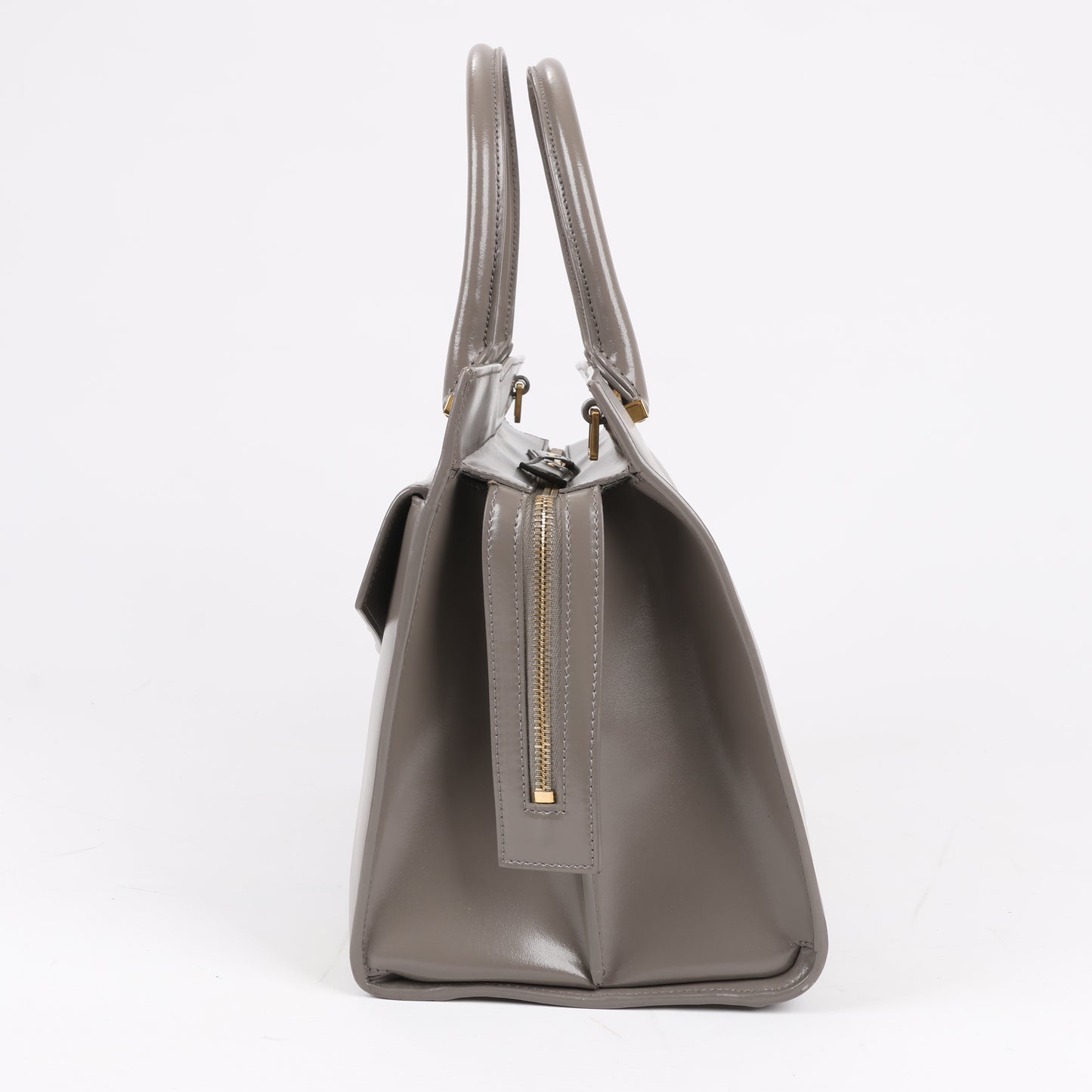 Saint Laurent Paris Uptown Lederhandtasche in Grau 557653