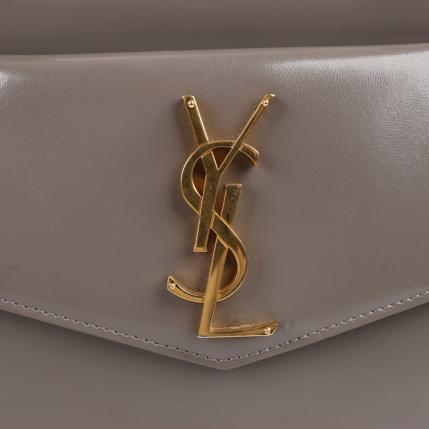 Saint Laurent Paris Uptown Lederhandtasche in Grau 557653