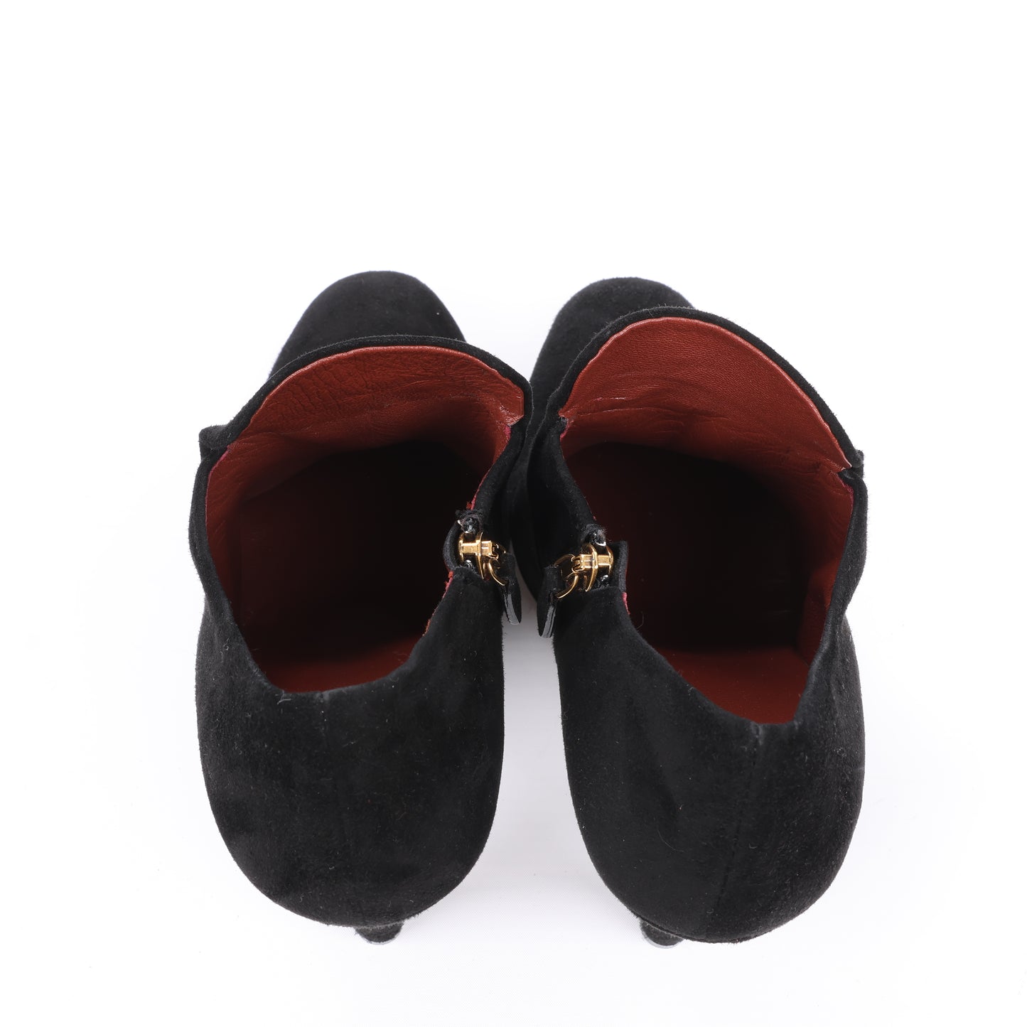 Gucci – Schwarze Stiefeletten aus Wildleder mit Quasten – Größe 37,5 EU 298169