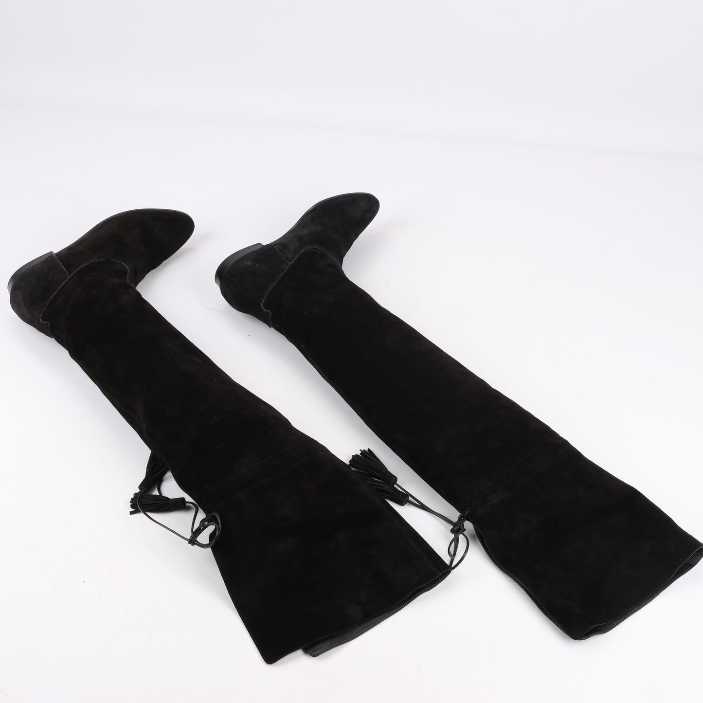 Celine Chat Botté Overknee-Stiefel aus Wildleder-Kalbsleder in Größe 38 RM0220