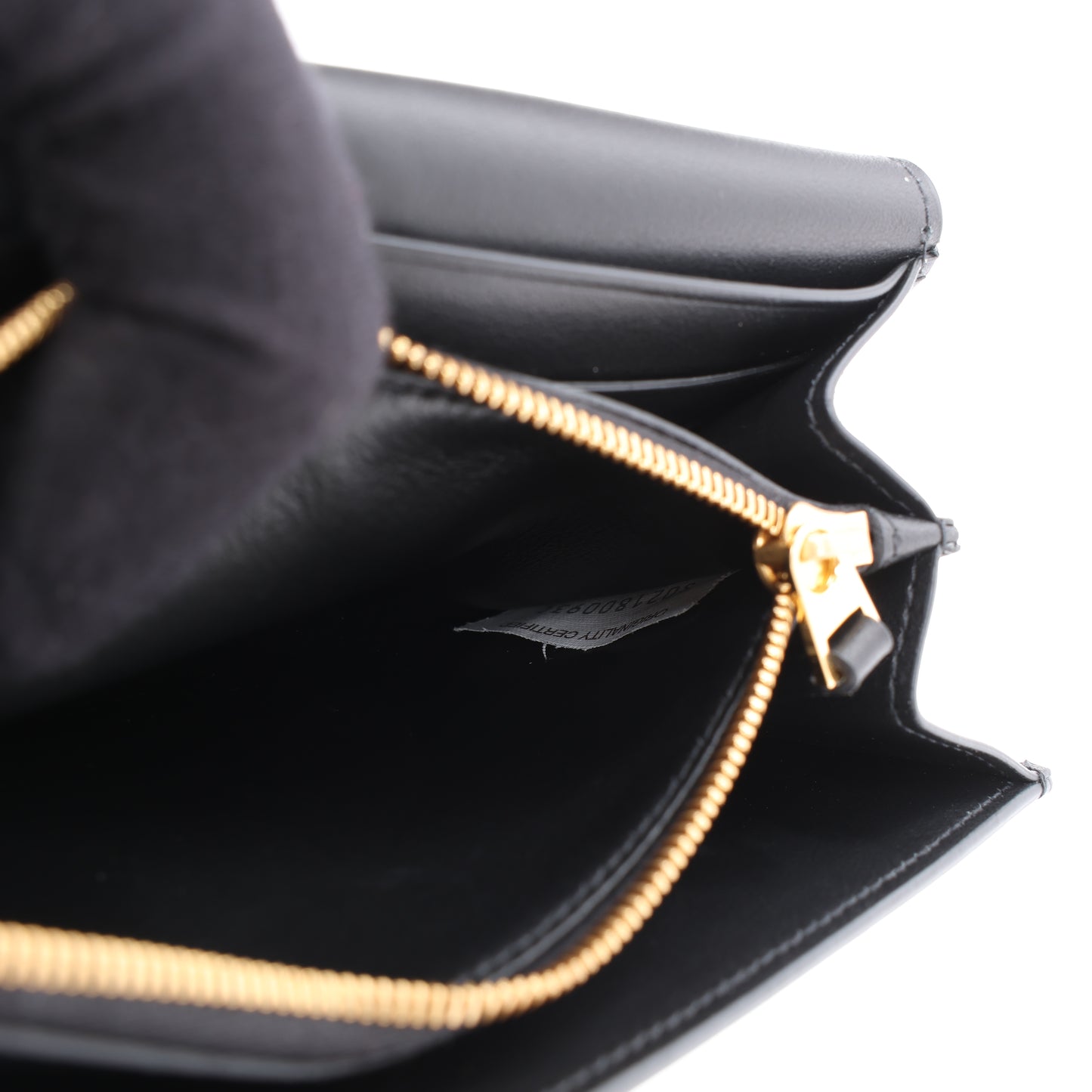 Bottega Veneta – Schwarzes Kontinentalportemonnaie aus glattem Leder