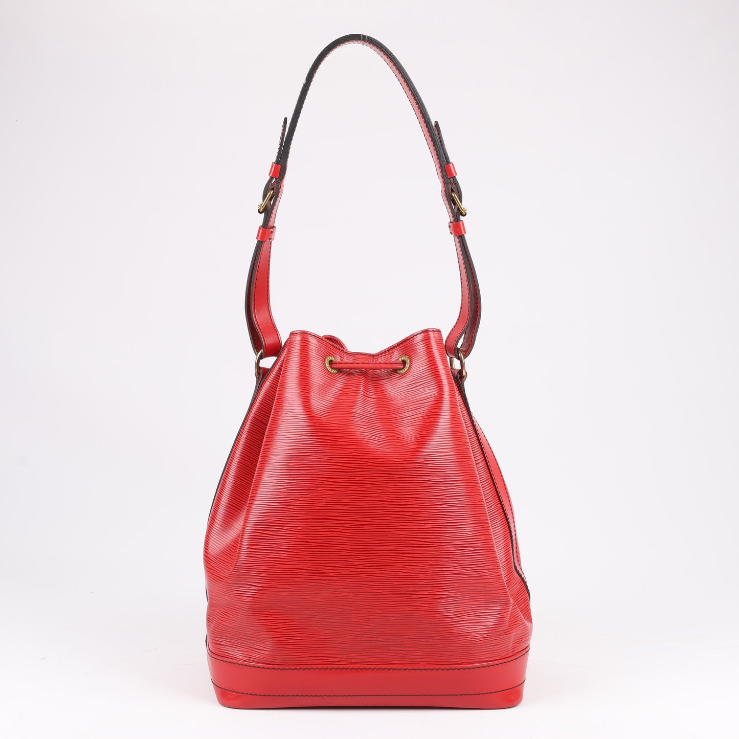 LOUIS VUITTON Epi Leder Noe Umhängetasche in Rot