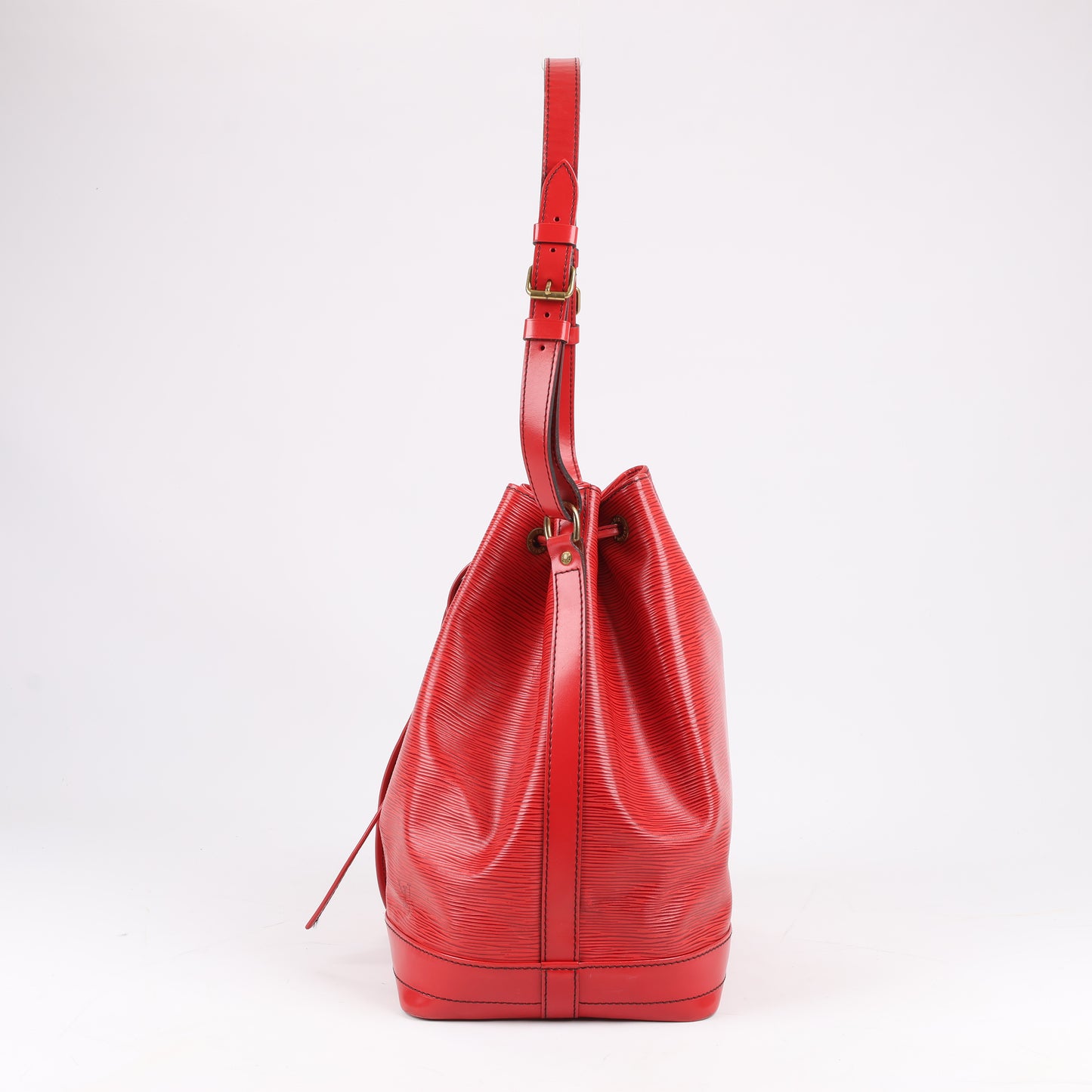 LOUIS VUITTON Epi Leder Noe Umhängetasche in Rot