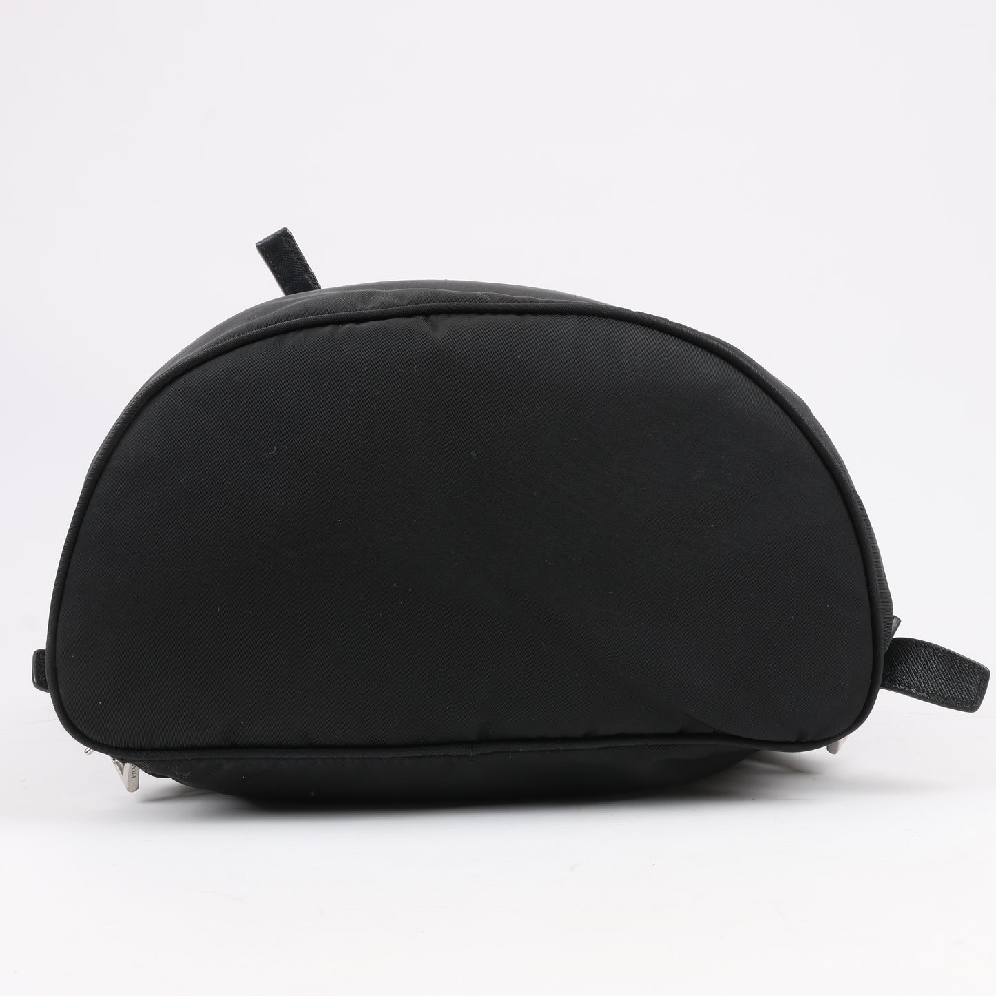 Prada Tessuto Stoff x Lederrucksack in Schwarz
