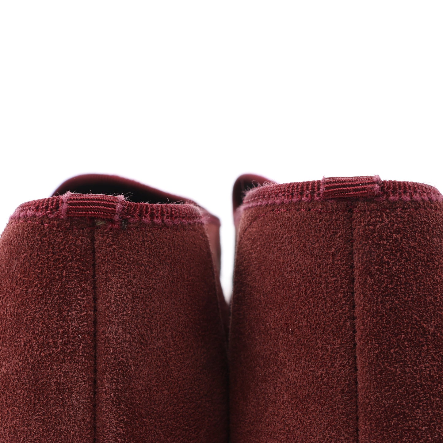 CORNELIANI Samt-Loafer in Burgund, Größe 40 EU