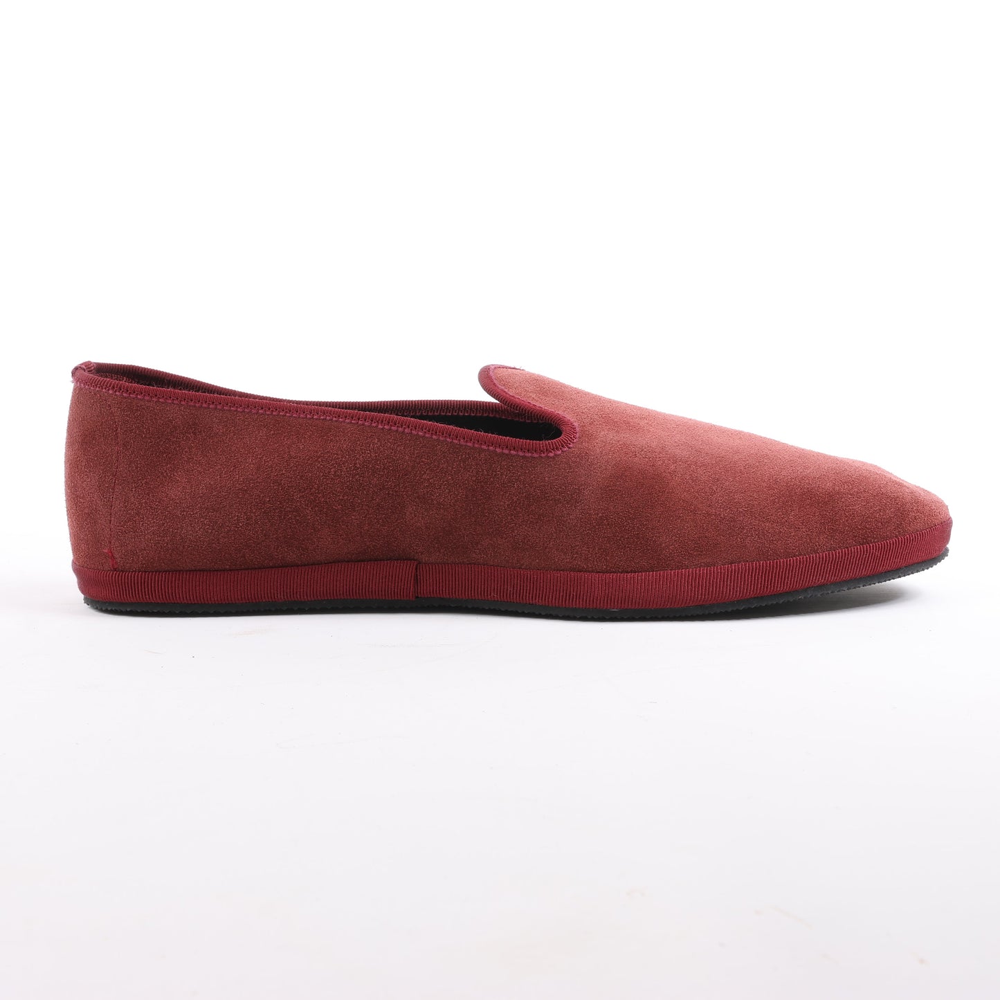 CORNELIANI Samt-Loafer in Burgund, Größe 40 EU