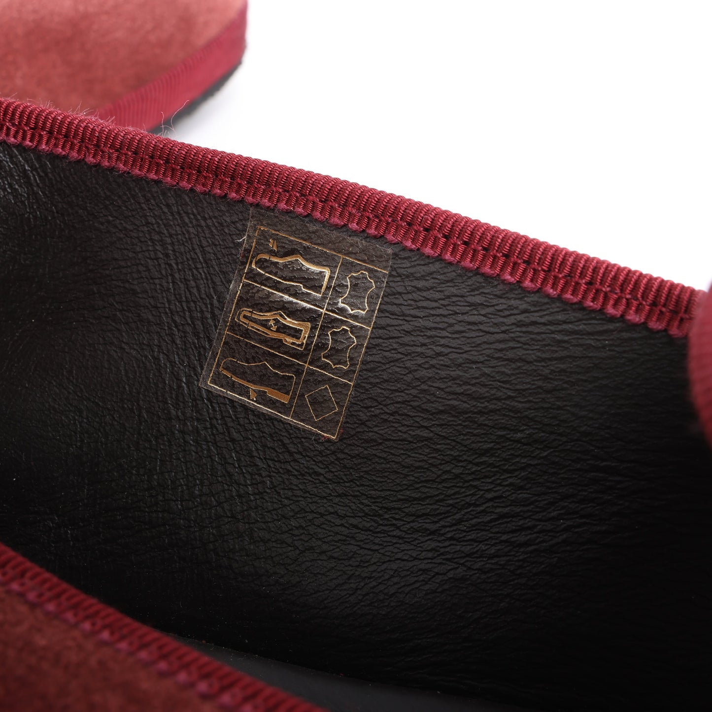 CORNELIANI Samt-Loafer in Burgund, Größe 40 EU