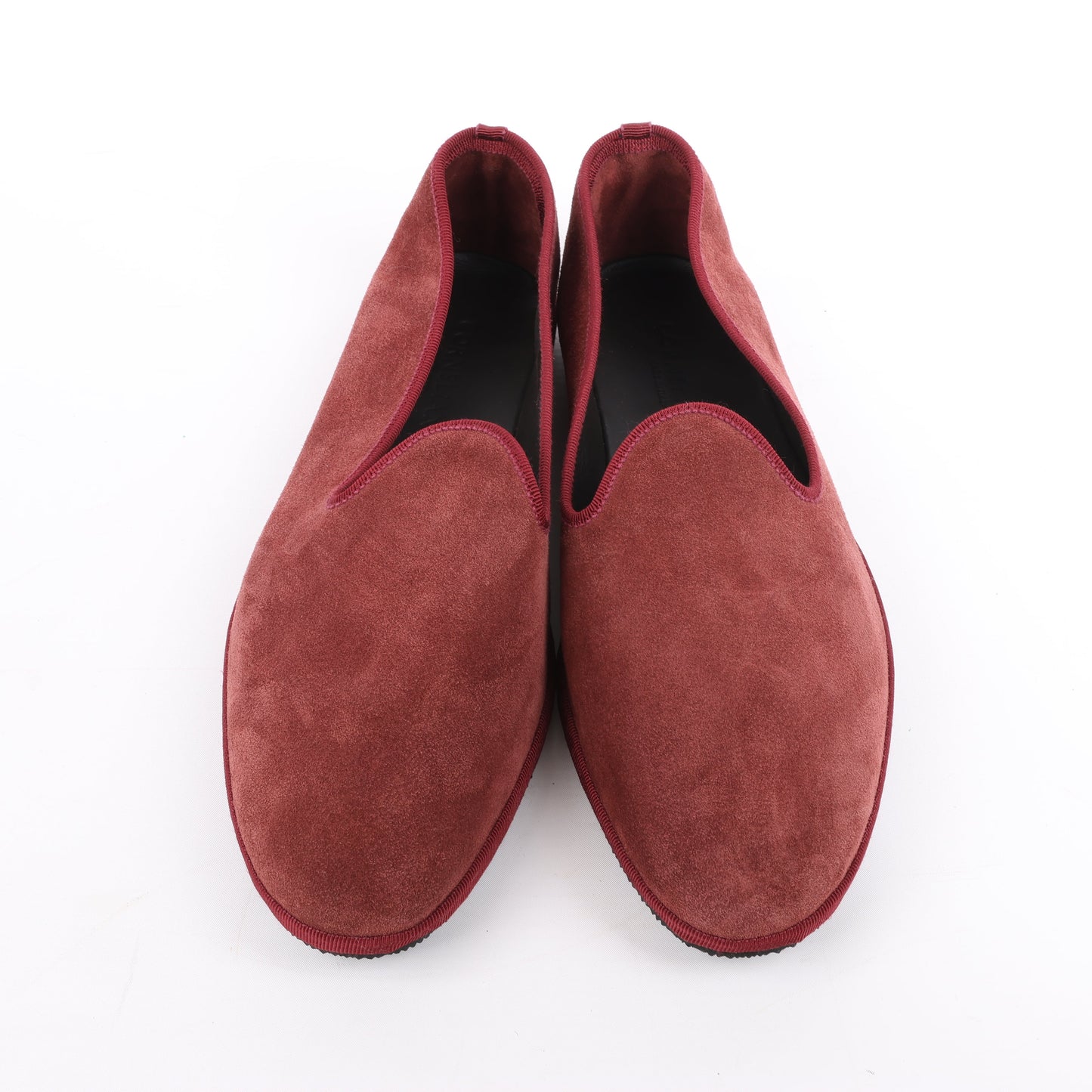 CORNELIANI Samt-Loafer in Burgund, Größe 40 EU