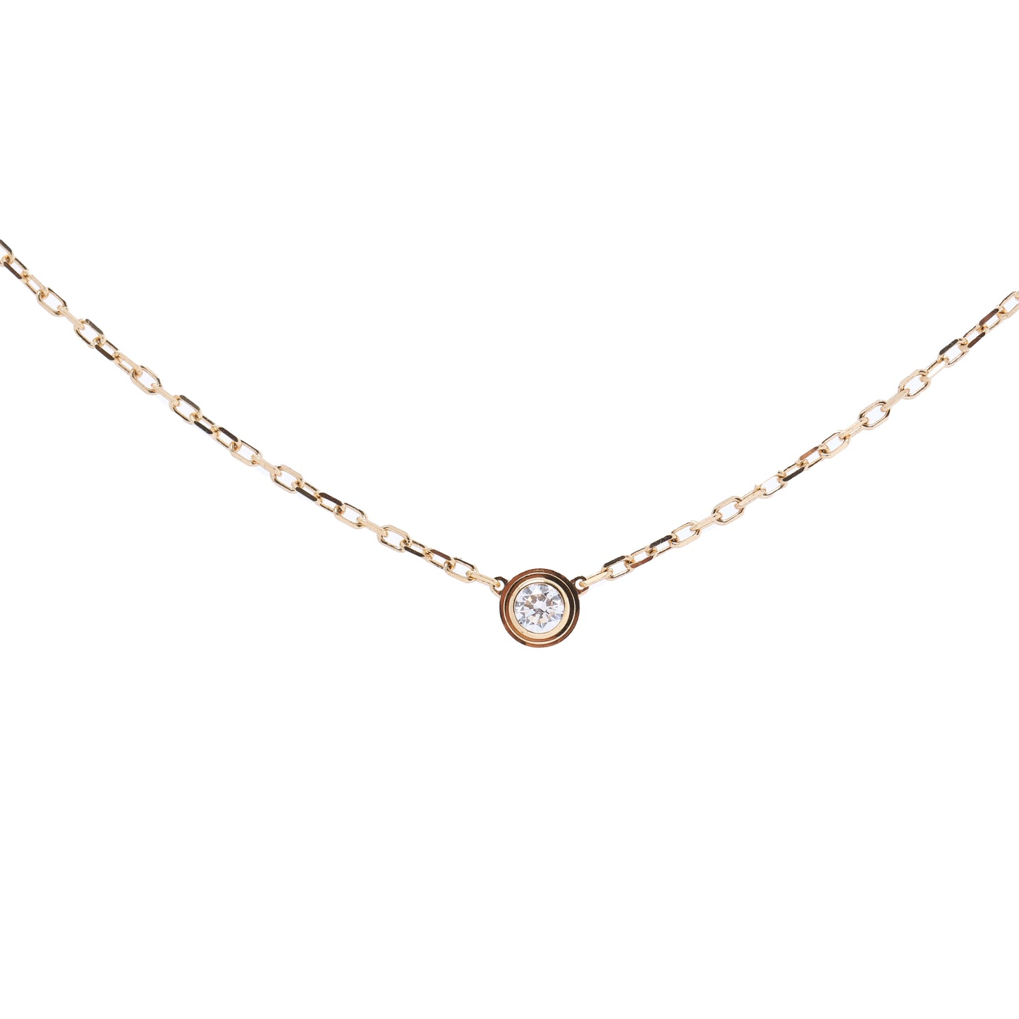 Cartier Damenuhr SM Diamanthalskette 750(YG) 2,7g