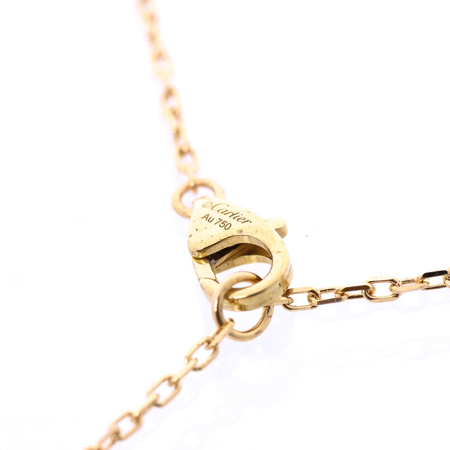 Cartier Damenuhr SM Diamanthalskette 750(YG) 2,7g