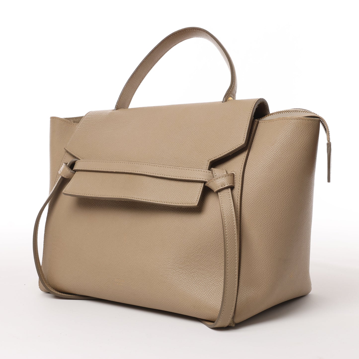 Celine Belt Bag Mini 2-Wege-Handtasche aus Leder in Beige