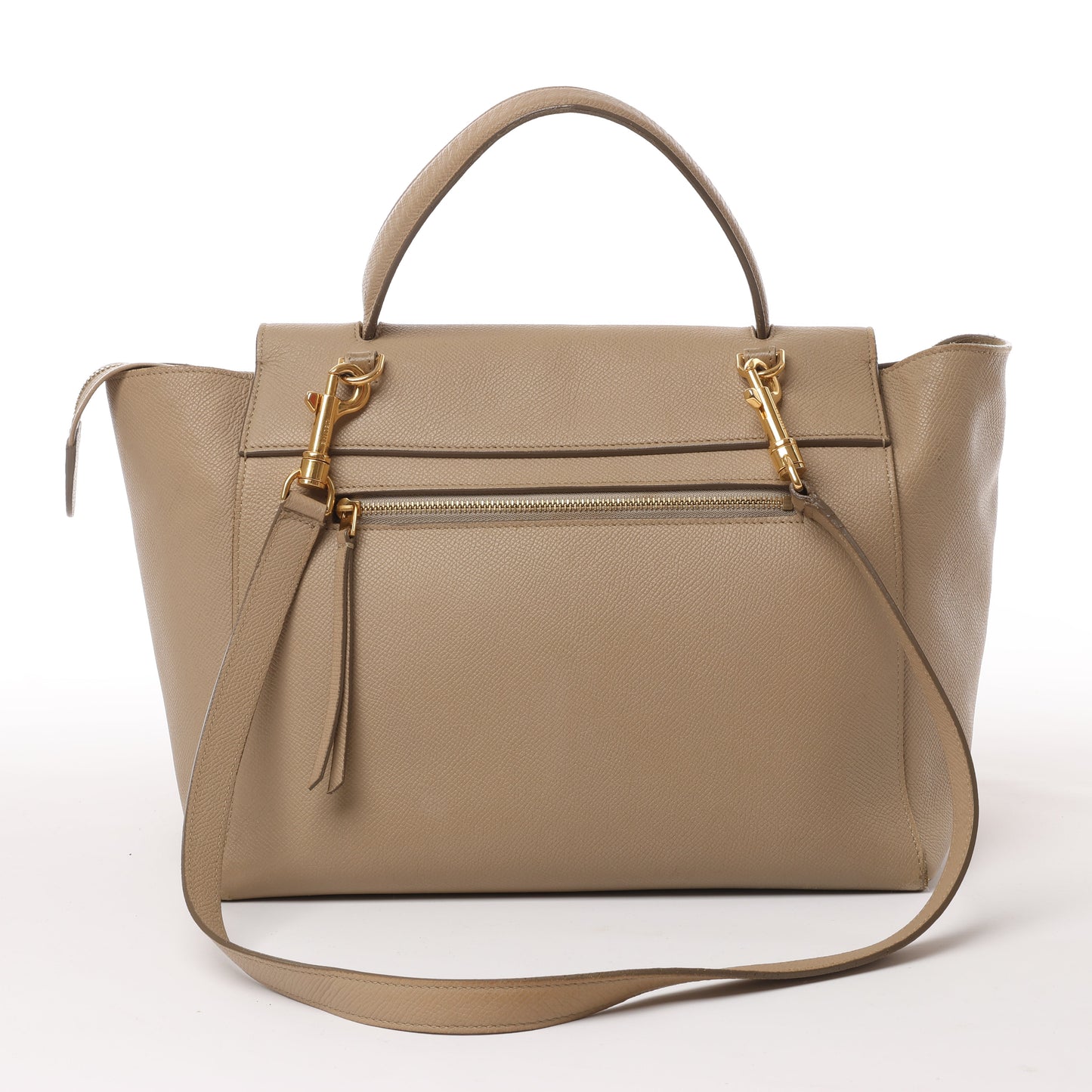 Celine Belt Bag Mini 2-Wege-Handtasche aus Leder in Beige