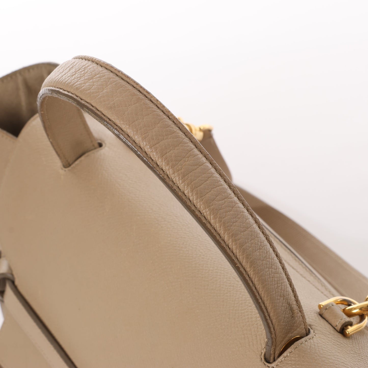 Celine Belt Bag Mini 2-Wege-Handtasche aus Leder in Beige