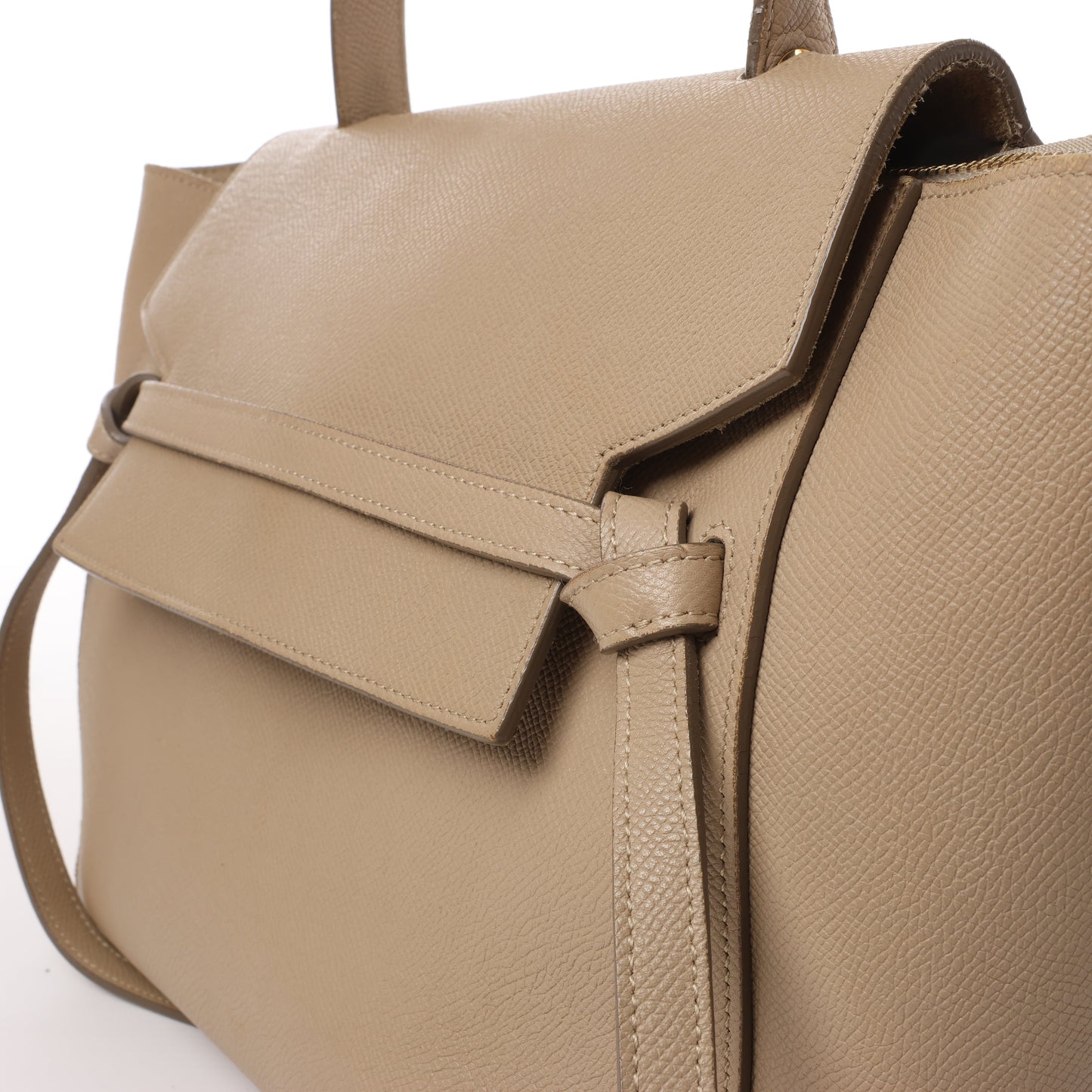 Celine Belt Bag Mini 2-Wege-Handtasche aus Leder in Beige