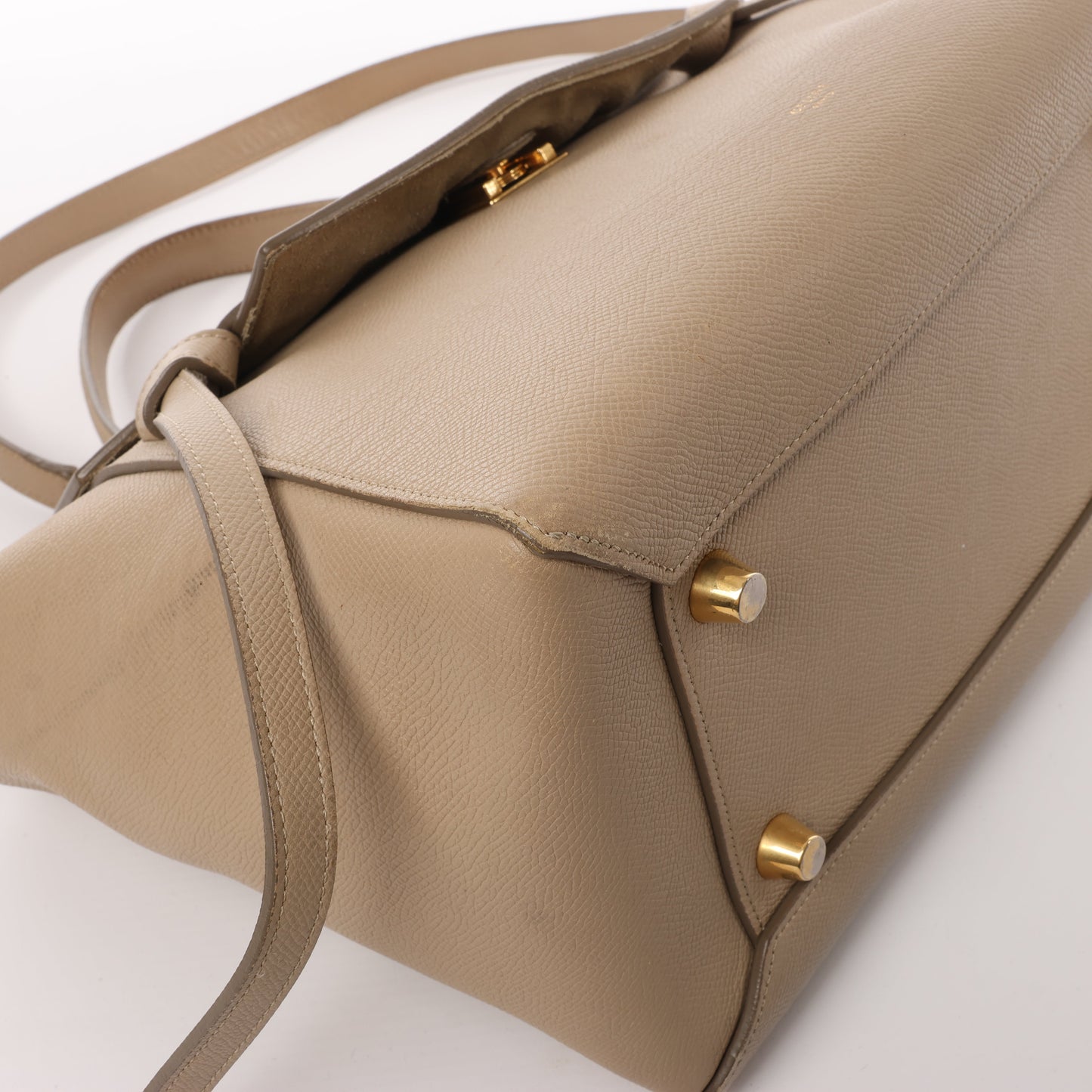 Celine Belt Bag Mini 2-Wege-Handtasche aus Leder in Beige