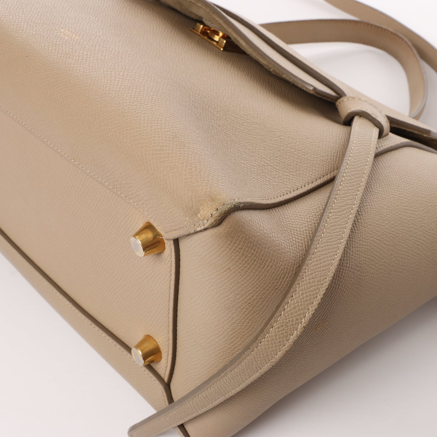 Celine Belt Bag Mini 2-Wege-Handtasche aus Leder in Beige
