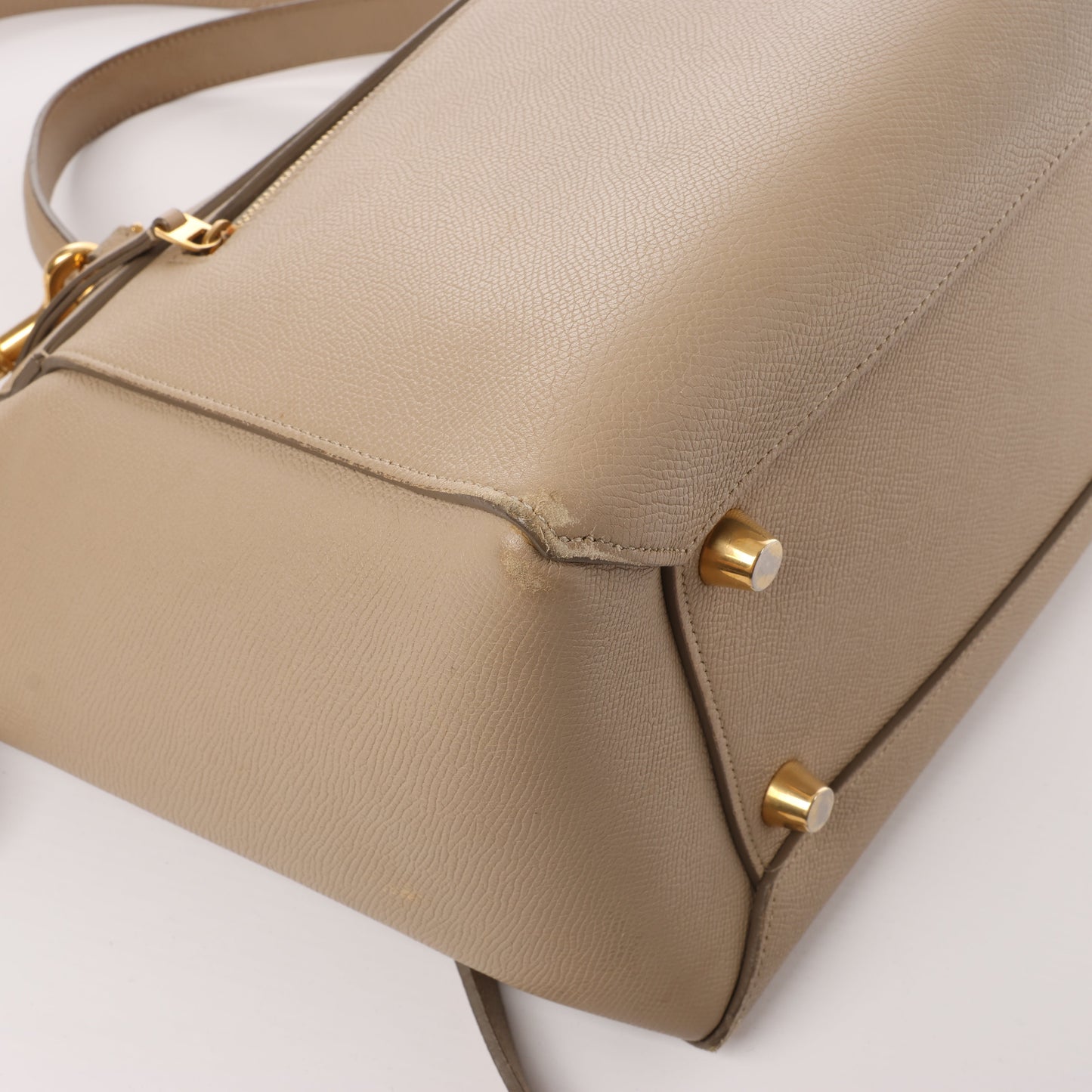 Celine Belt Bag Mini 2-Wege-Handtasche aus Leder in Beige