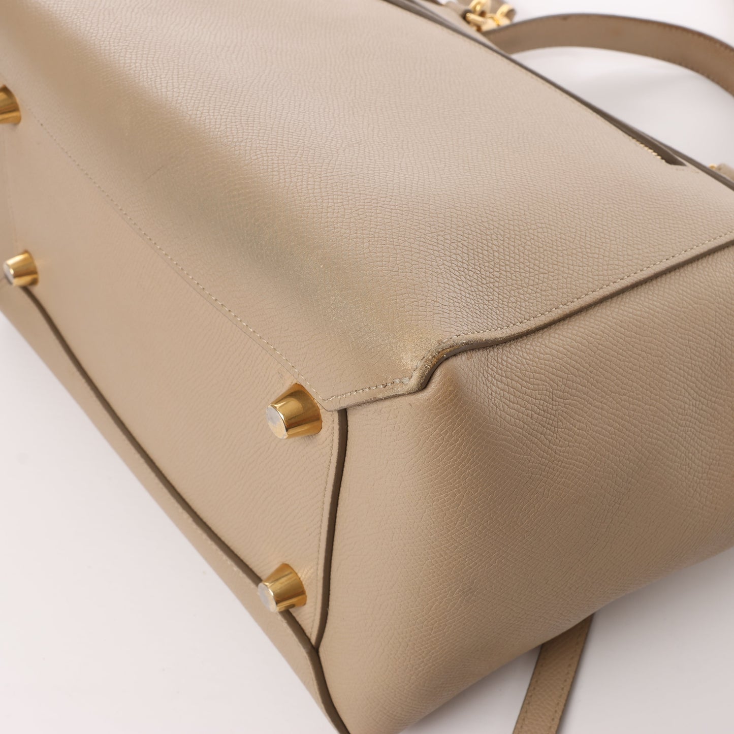 Celine Belt Bag Mini 2-Wege-Handtasche aus Leder in Beige
