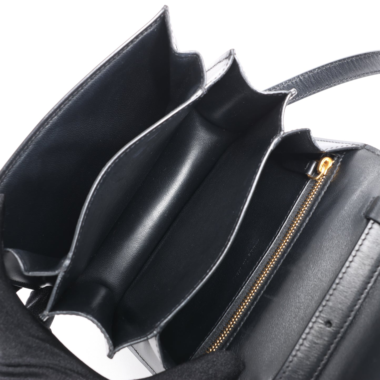 Celine Classic Box Small Leather Shoulder Bag in Black
