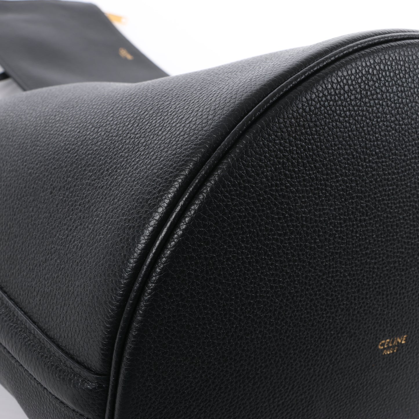 Celine Teen Bucket 16 Leather 2 Way Handbag in Black
