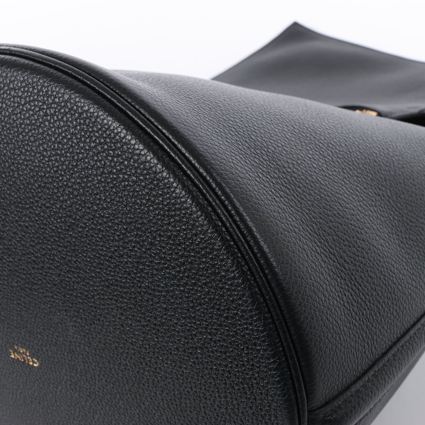 Celine Teen Bucket 16 Leather 2 Way Handbag in Black