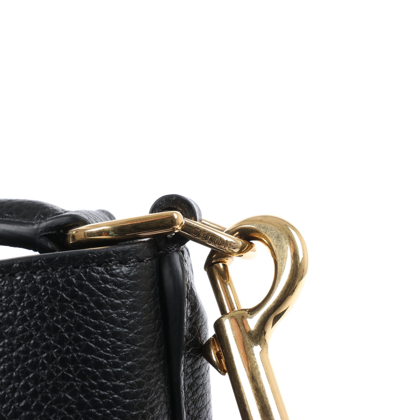Celine Teen Bucket 16 Leather 2 Way Handbag in Black