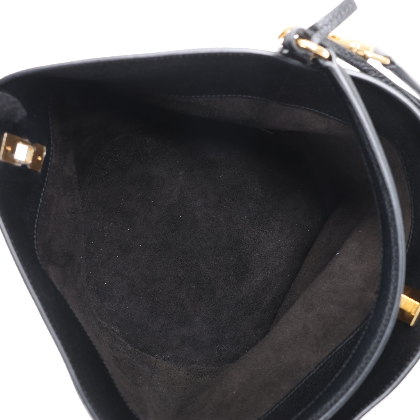 Celine Teen Bucket 16 Leather 2 Way Handbag in Black