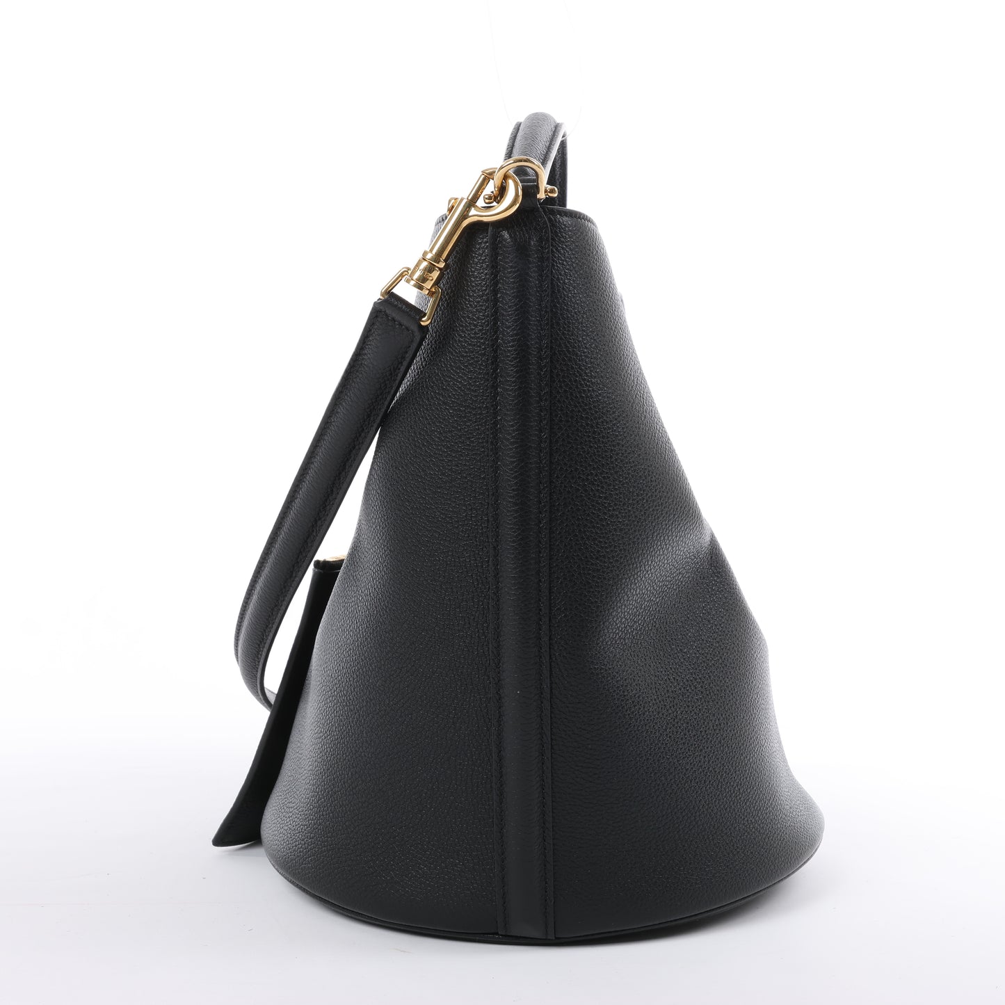 Celine Teen Bucket 16 Leather 2 Way Handbag in Black