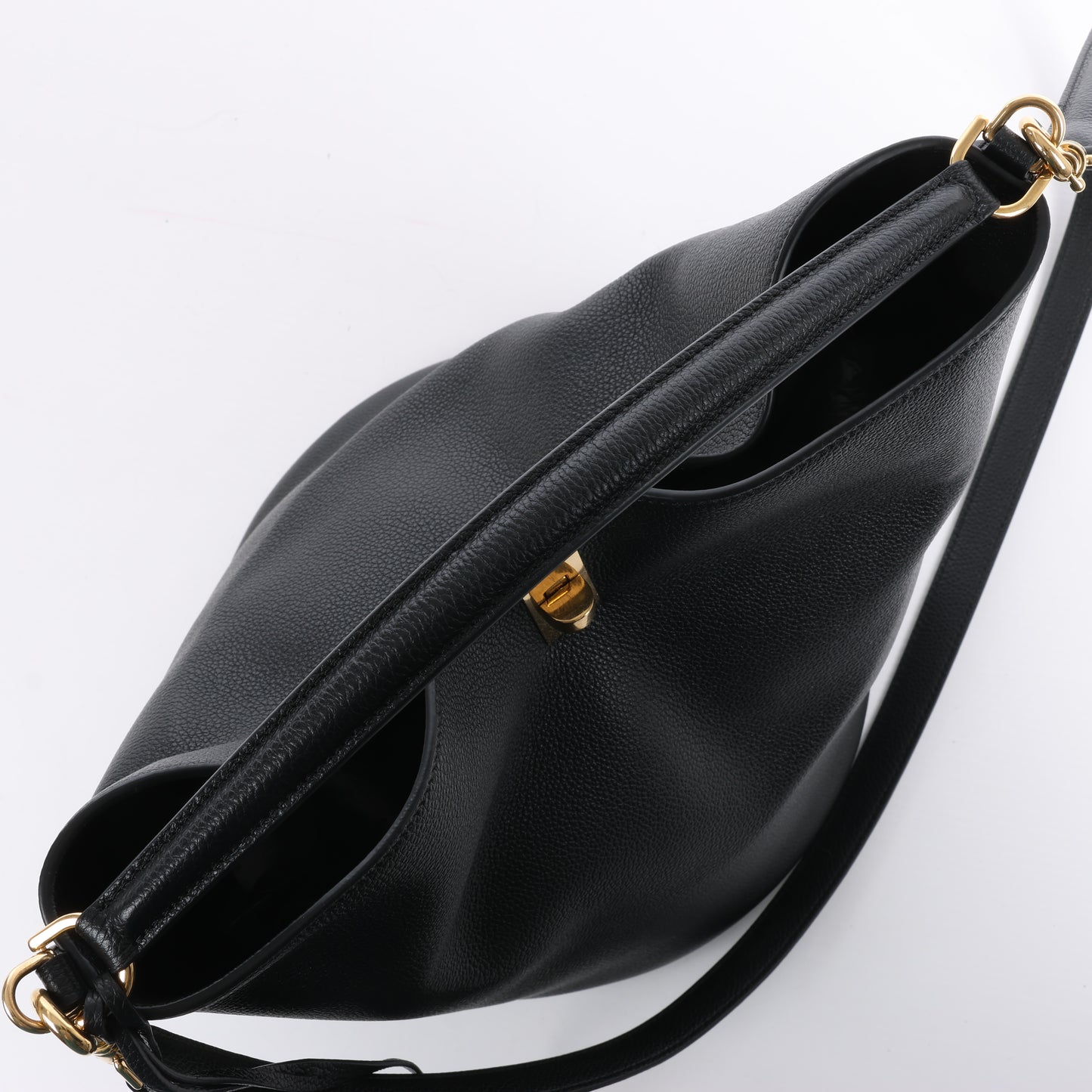 Celine Teen Bucket 16 Leather 2 Way Handbag in Black