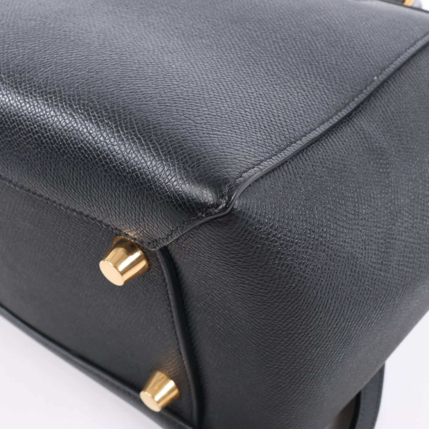 Celine – Gürteltasche Mini – 2-Wege-Handtasche aus schwarzem Leder