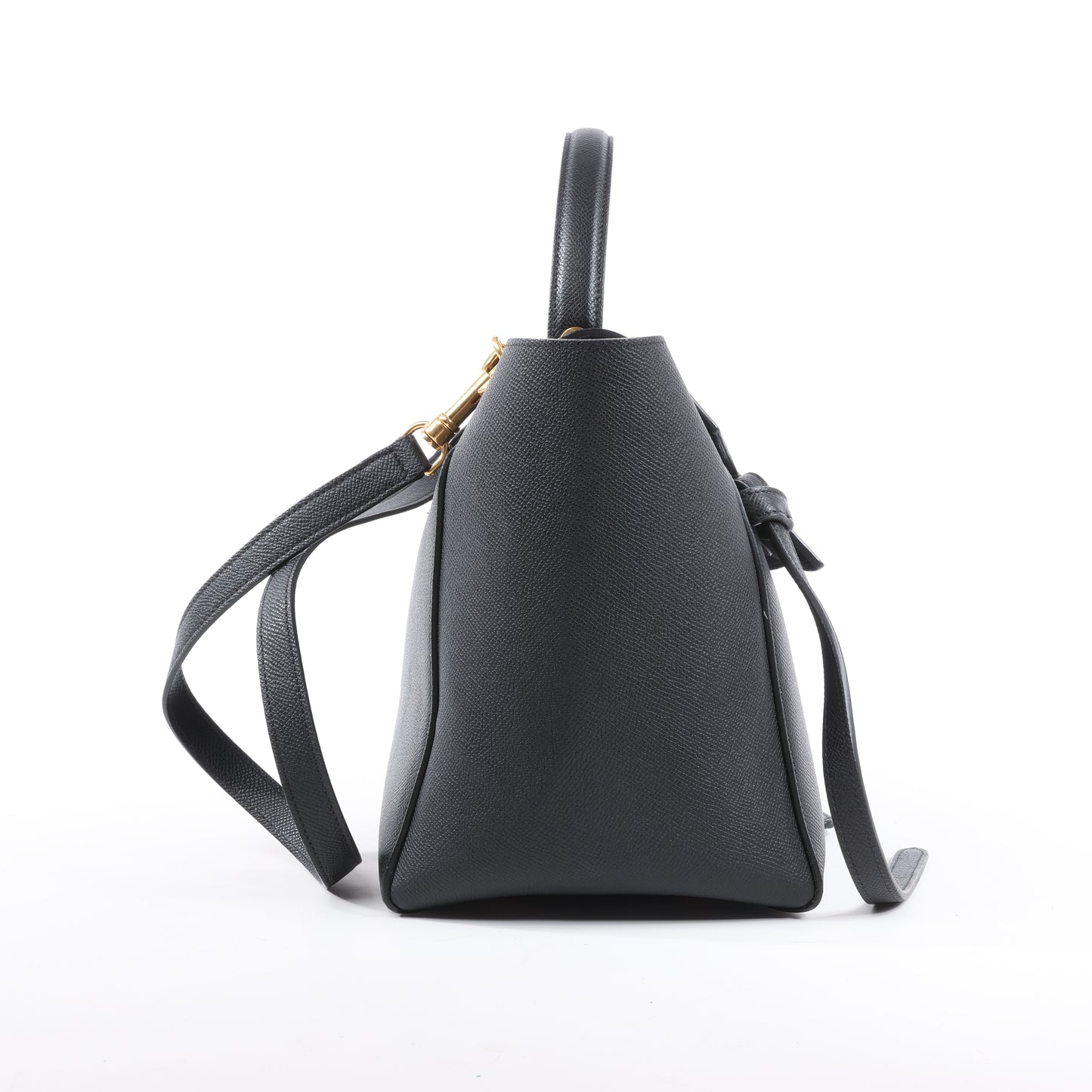 Celine – Gürteltasche Mini – 2-Wege-Handtasche aus schwarzem Leder