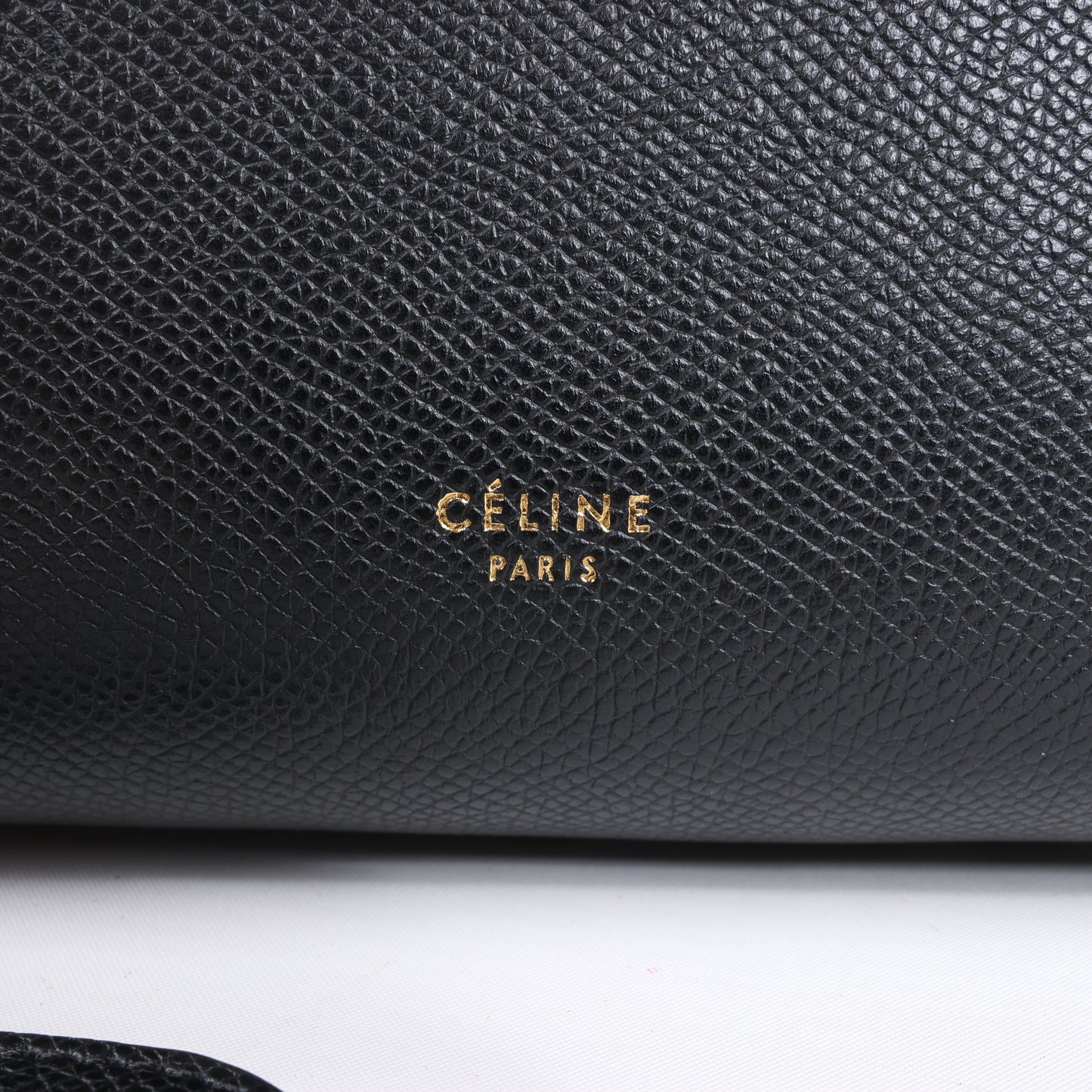 Celine – Gürteltasche Mini – 2-Wege-Handtasche aus schwarzem Leder