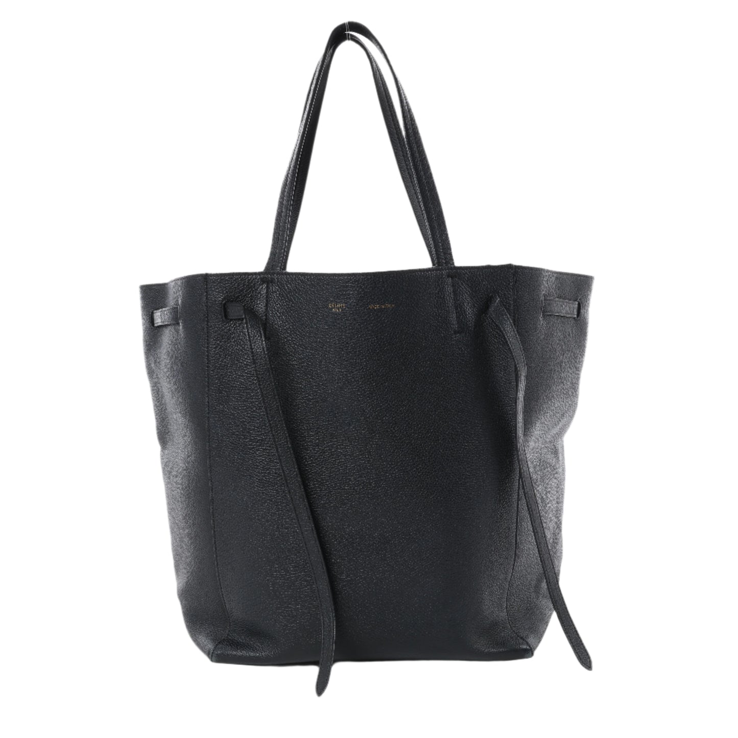 CELINE Hippo Phantom Small Cabas Tie Shoulder bag in Black