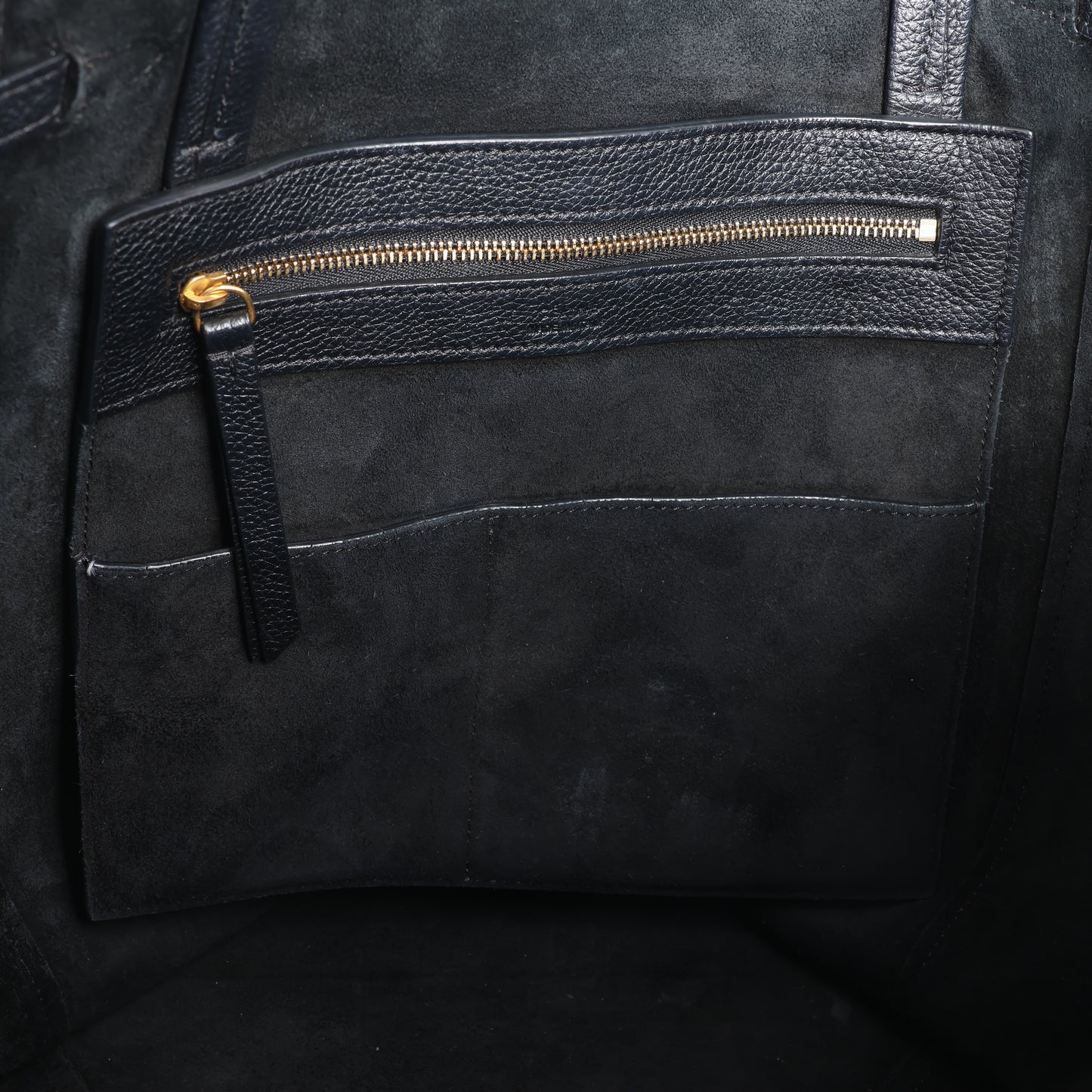 CELINE Hippo Phantom Small Cabas Tie Shoulder bag in Black