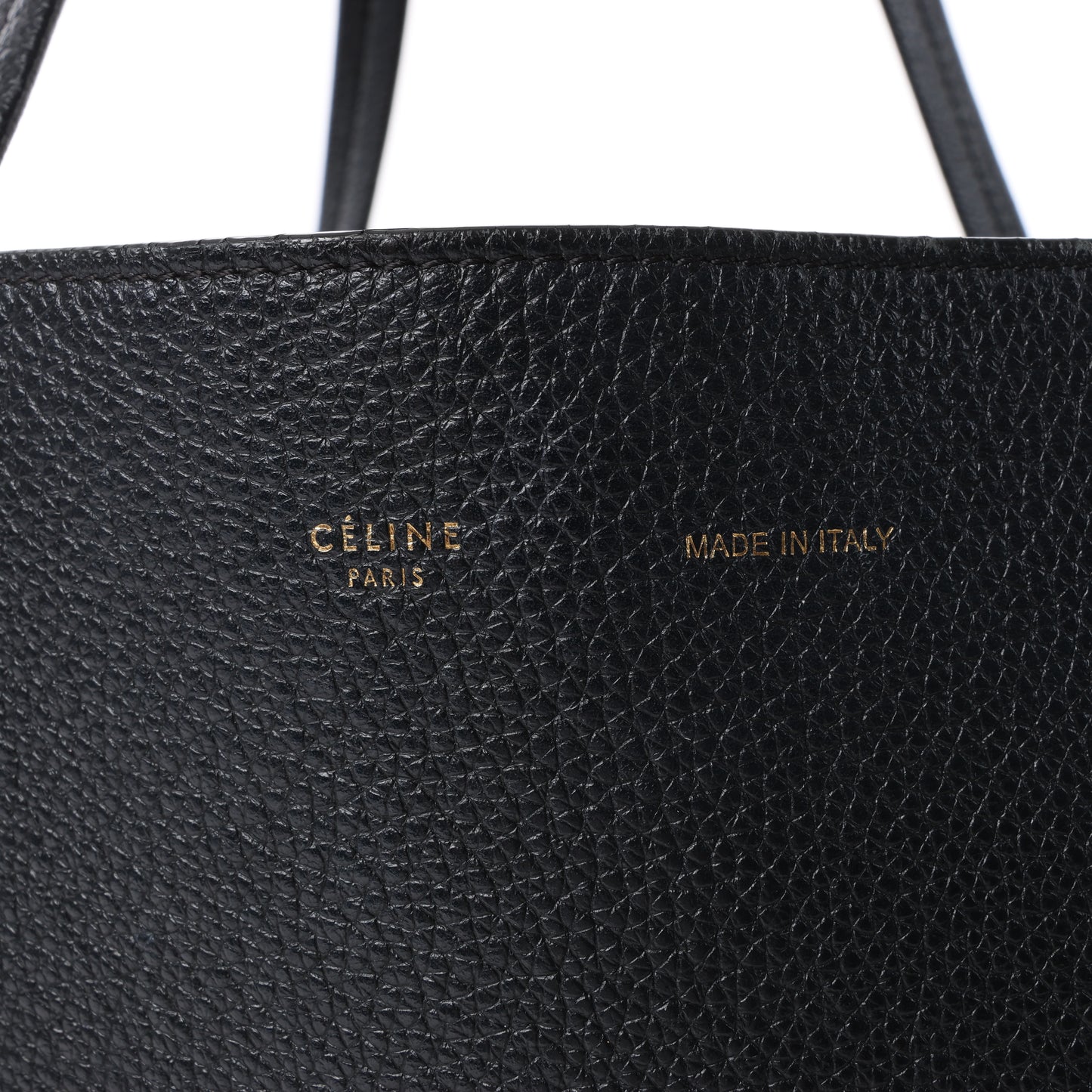 CELINE Hippo Phantom Small Cabas Tie Shoulder bag in Black