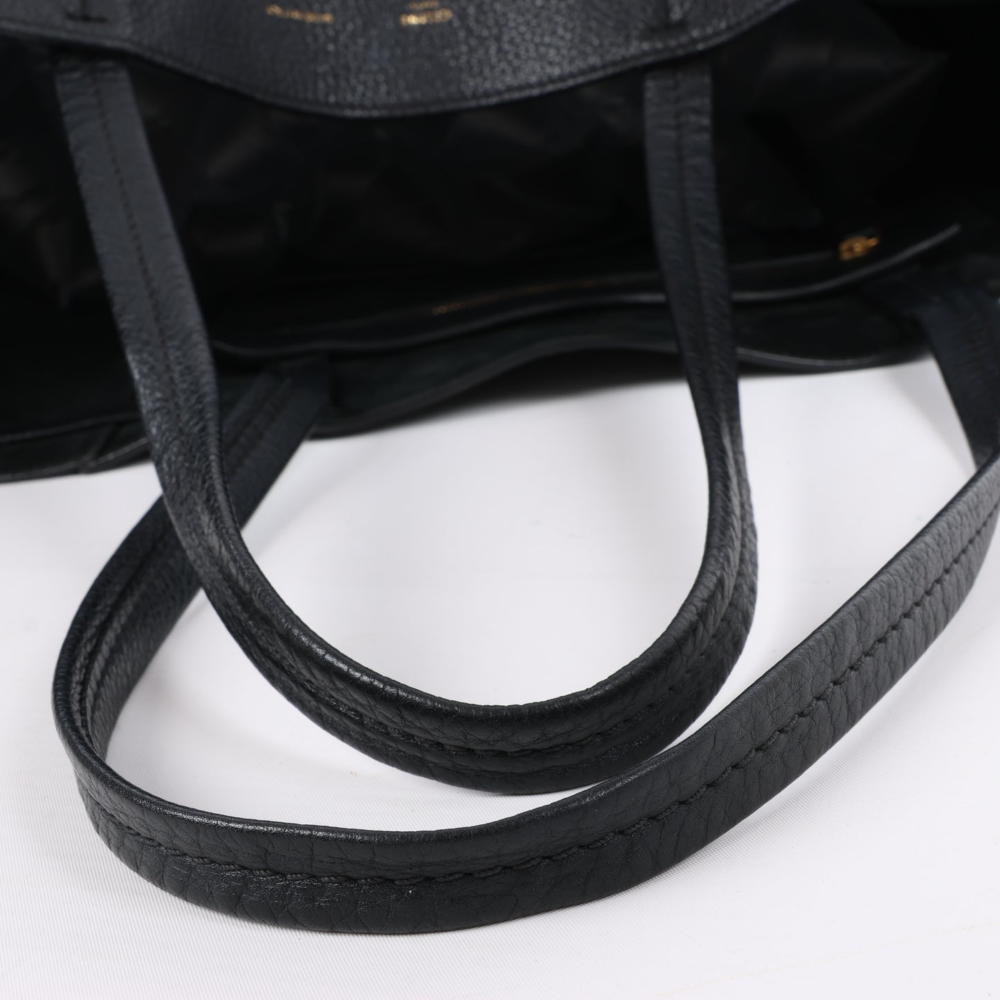 CELINE Hippo Phantom Small Cabas Tie Shoulder bag in Black