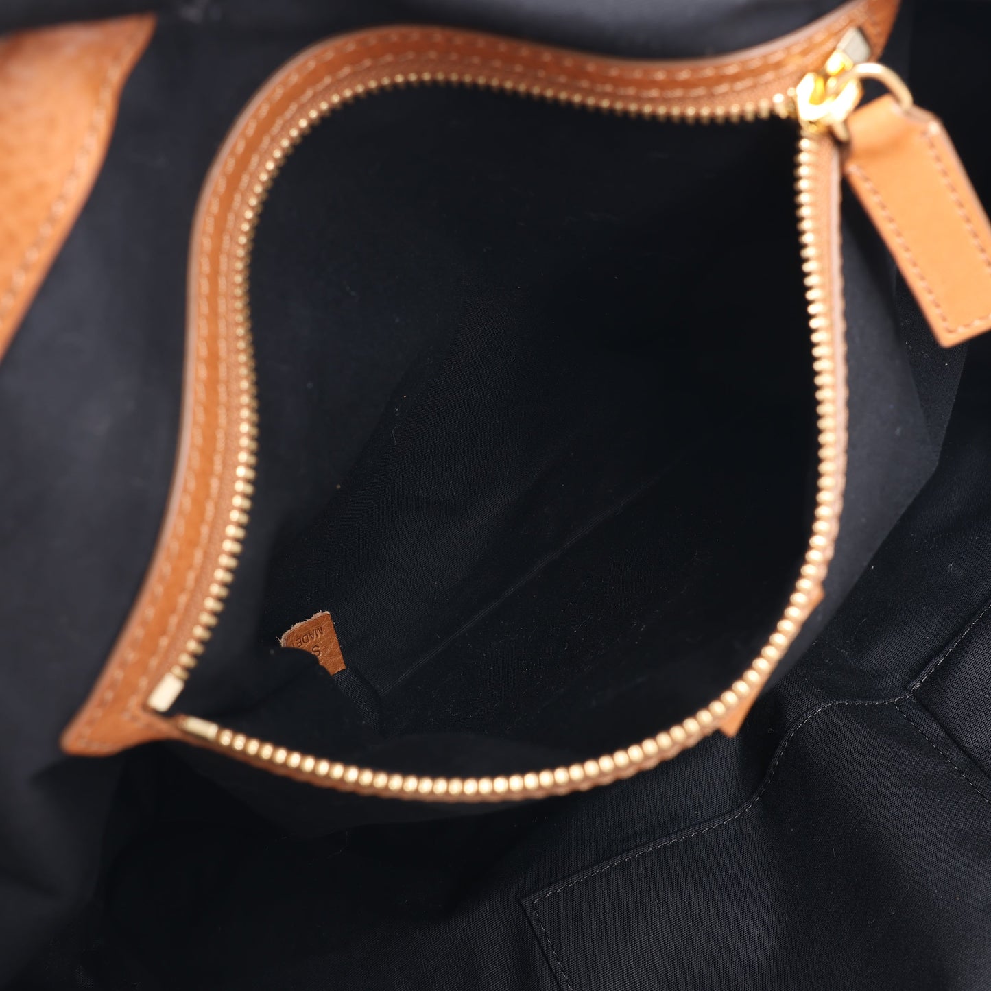 CELINE Macadam Canvas & Leder Tote Bag in Beige x Braun