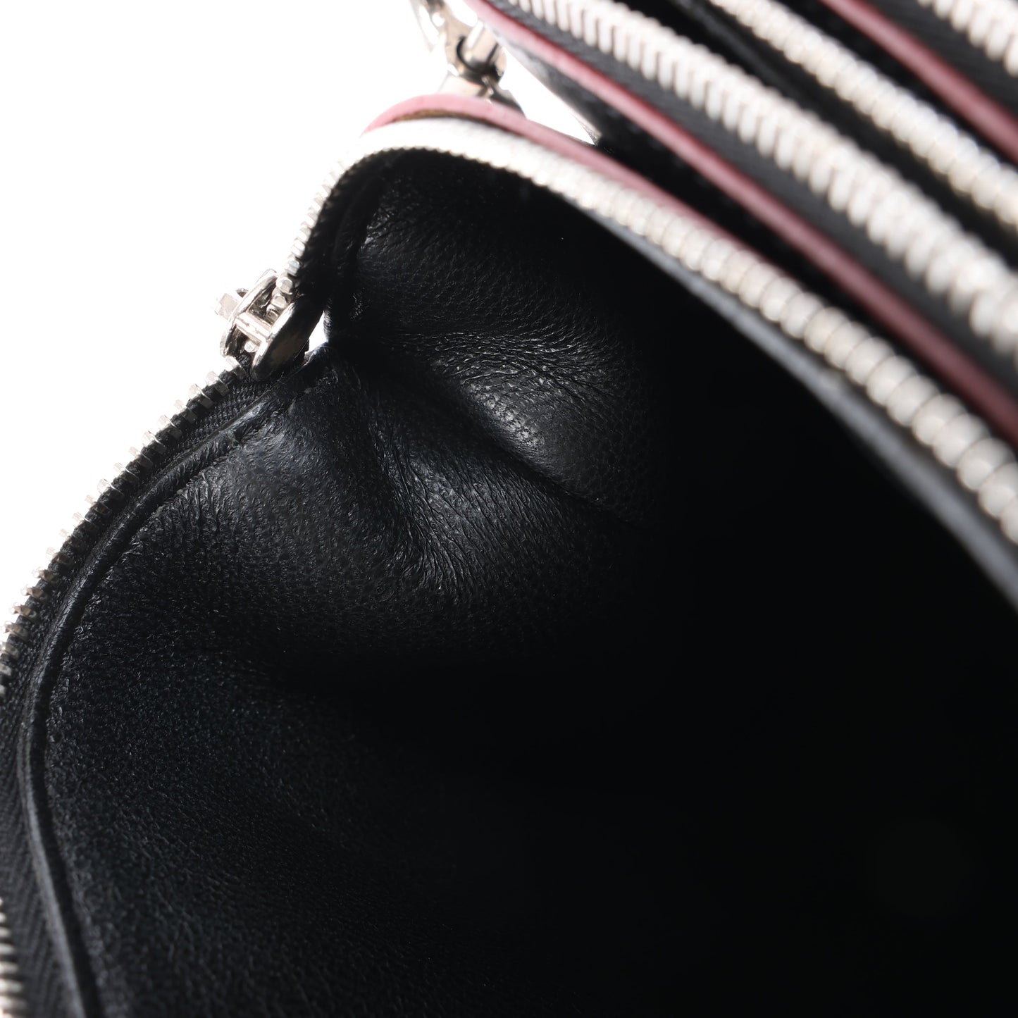 Celine Trio Oversized Edge Leder-Umhängetasche in Schwarz