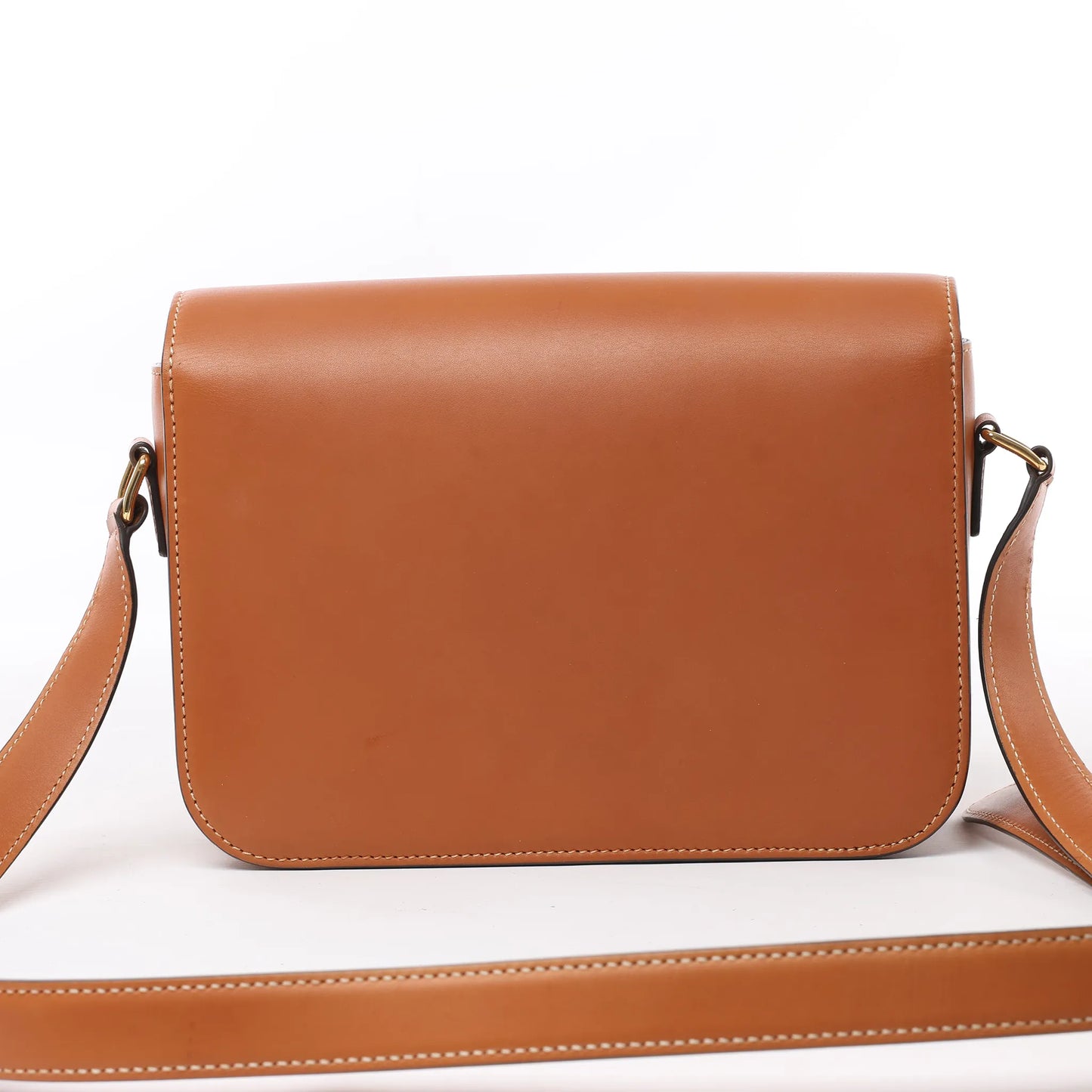 Celine Triomphe Classic Schultertasche aus Leder in Braun
