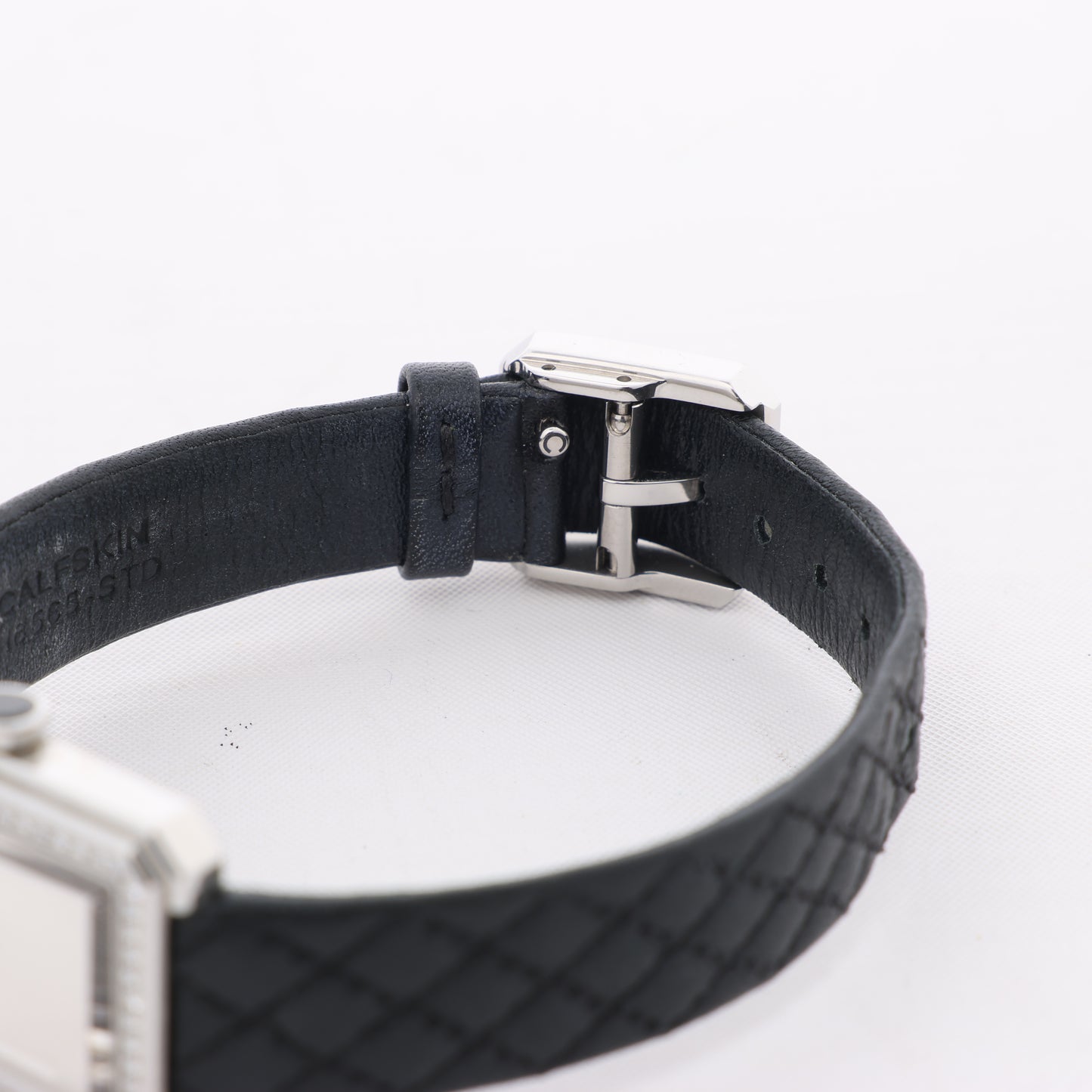 Chanel Boyfriend H6955 KTF95332 SS & Leder QZ Uhr mit silbernem Zifferblatt